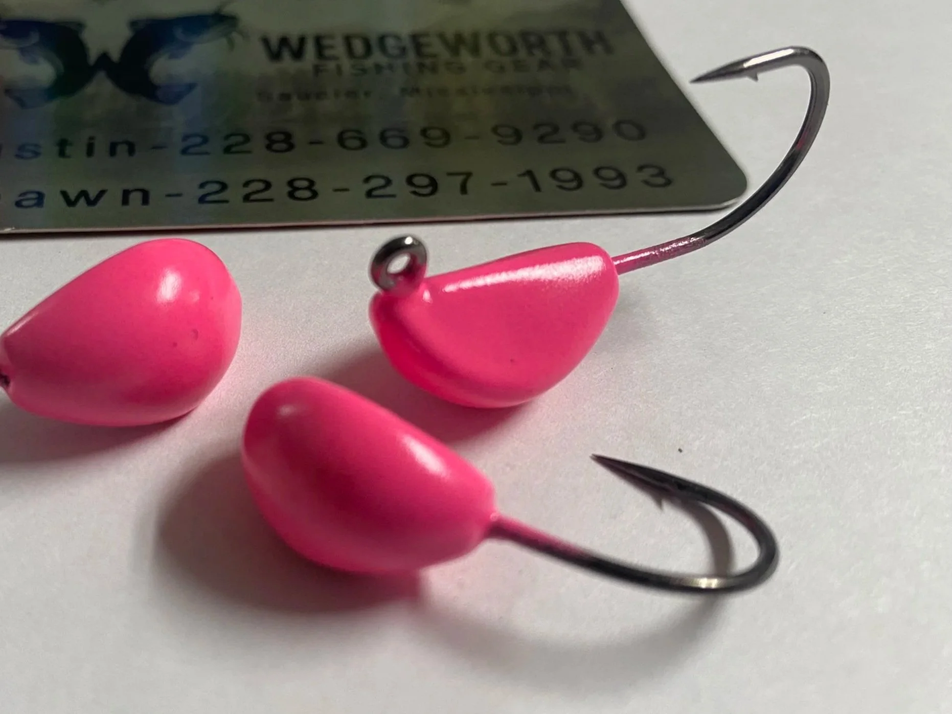 “Glow Pink" Sheepshead Jig