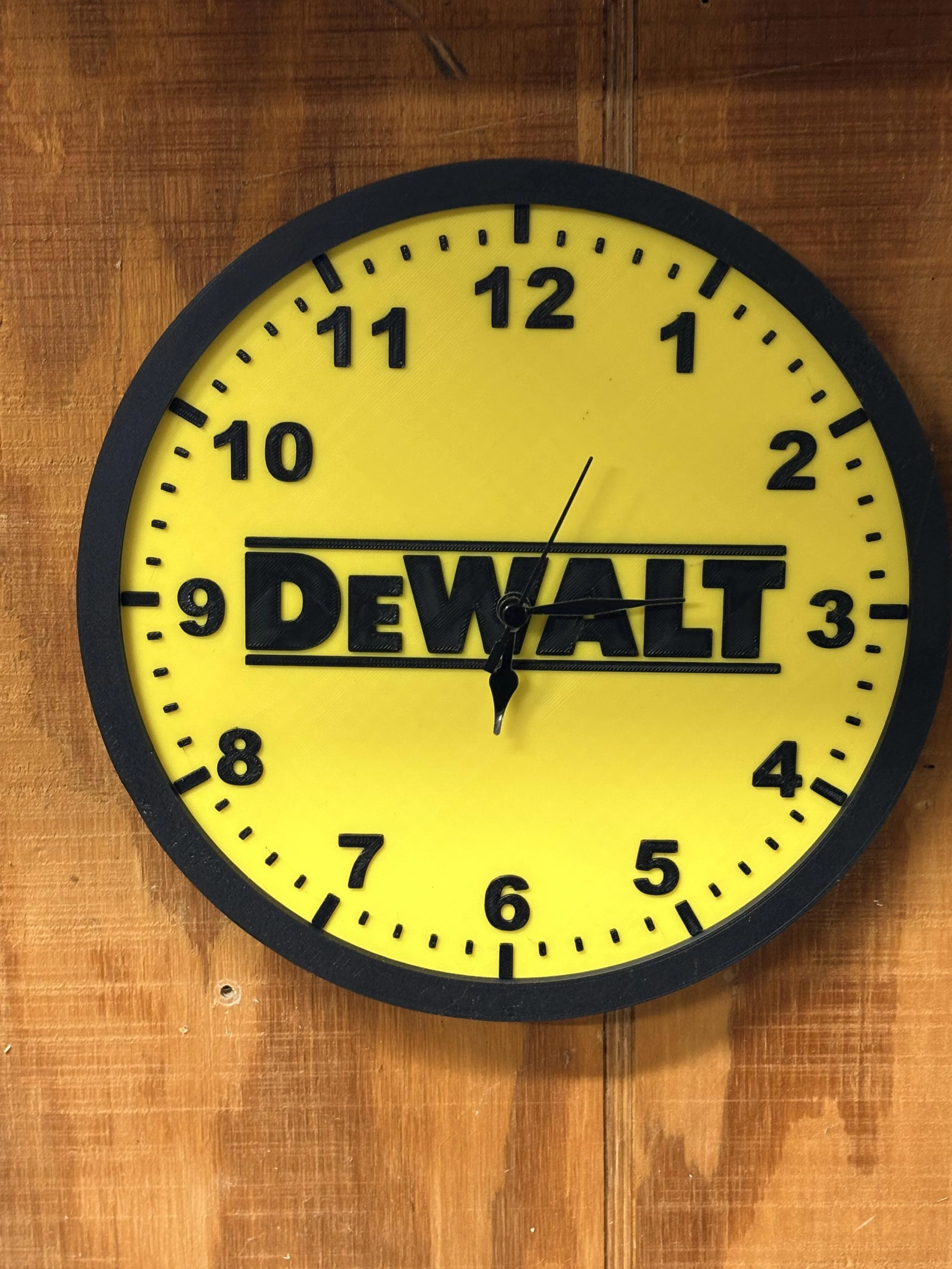 Dewalt Logo Shop Clock