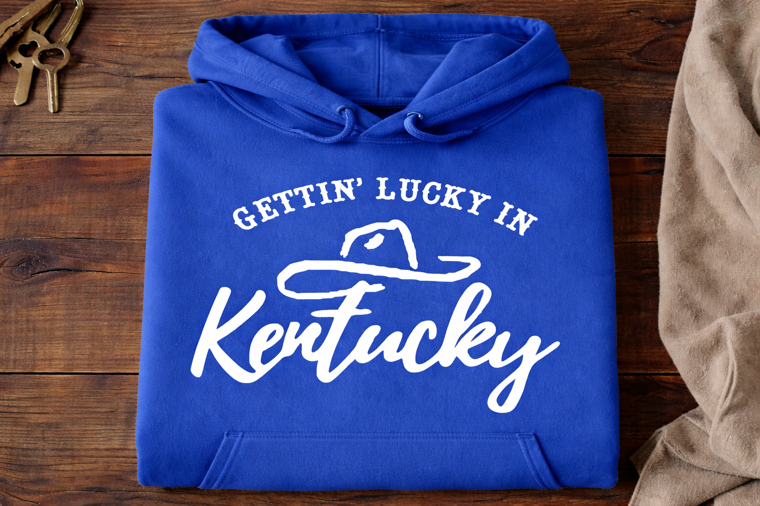 Gettin' Lucky in Kentucky Hoodie