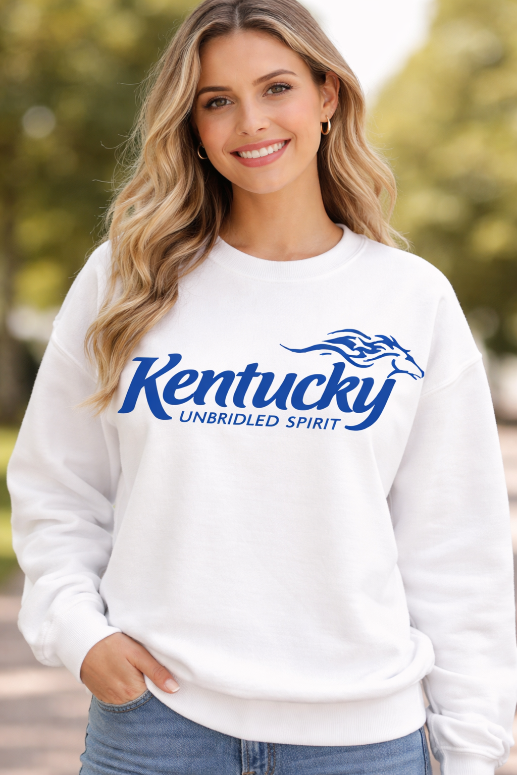 Kentucky Unbridled Spirit white sweatshirt.png