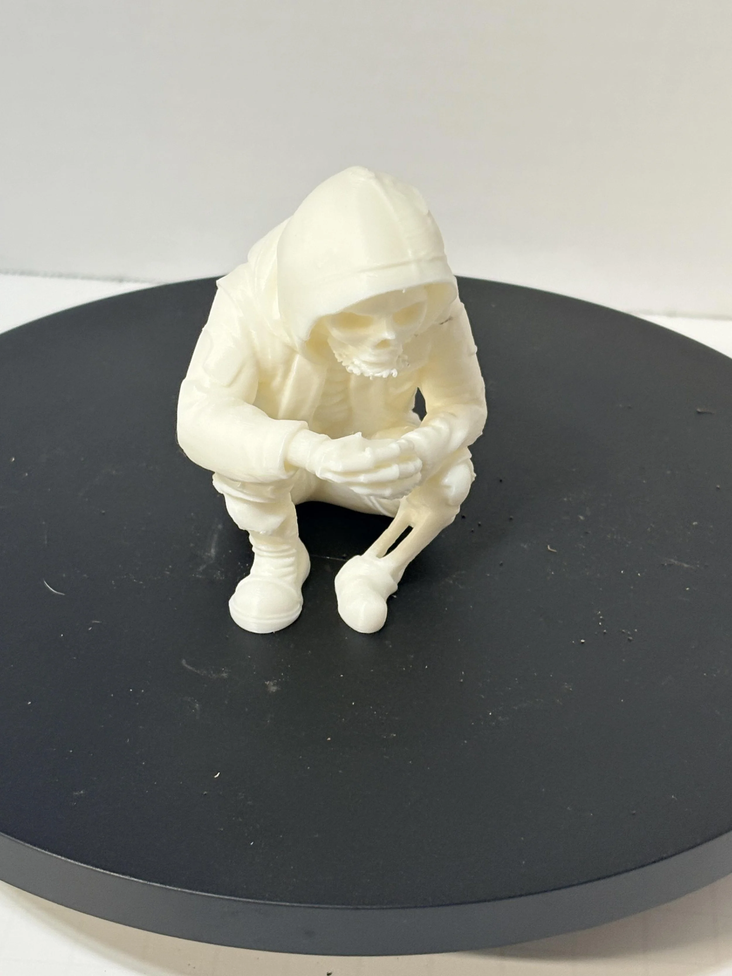 Stylish Skeleton Figurine in Hoodie