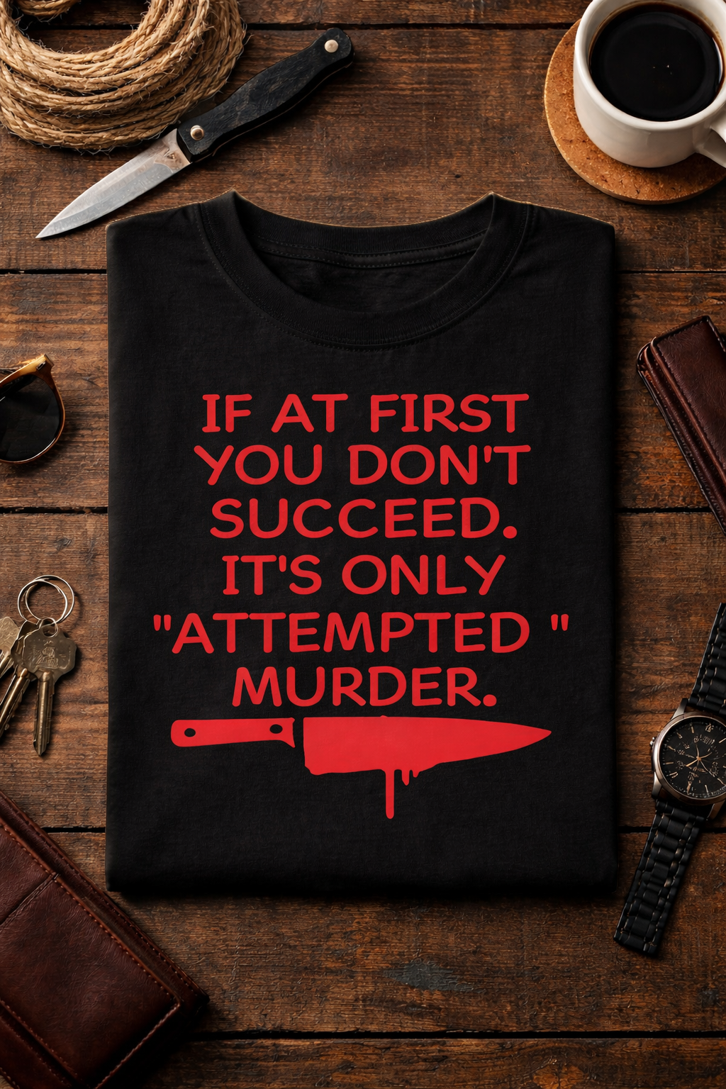 Attempted Murder Black T-Shirt.png