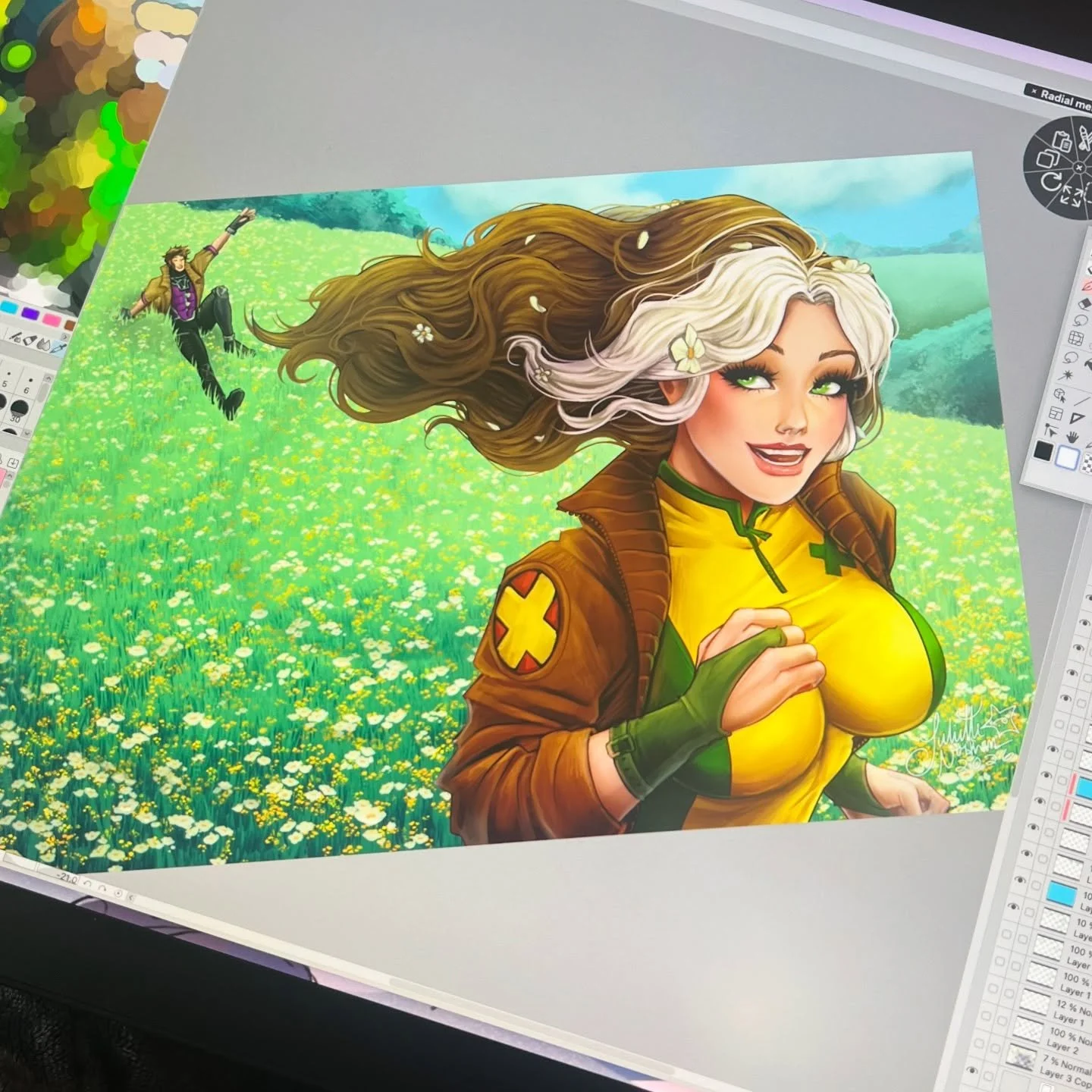 Here is a fun drawing of Rogue and Gambit I made! 🩷
.
.
.
.
.
.
#digitalartistsoninstagram #art #artist #artwork #drawing #rogue #gambit #rogueandgambit #marvel #marvelrivals