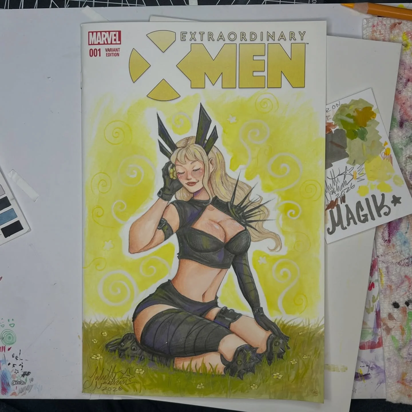 Here is a sketch cover of Magik! I had a lot of fun drawing this one! 
.
.
.
.
#drawing #drawdrawdraw #sketch #sketchcover #xmen