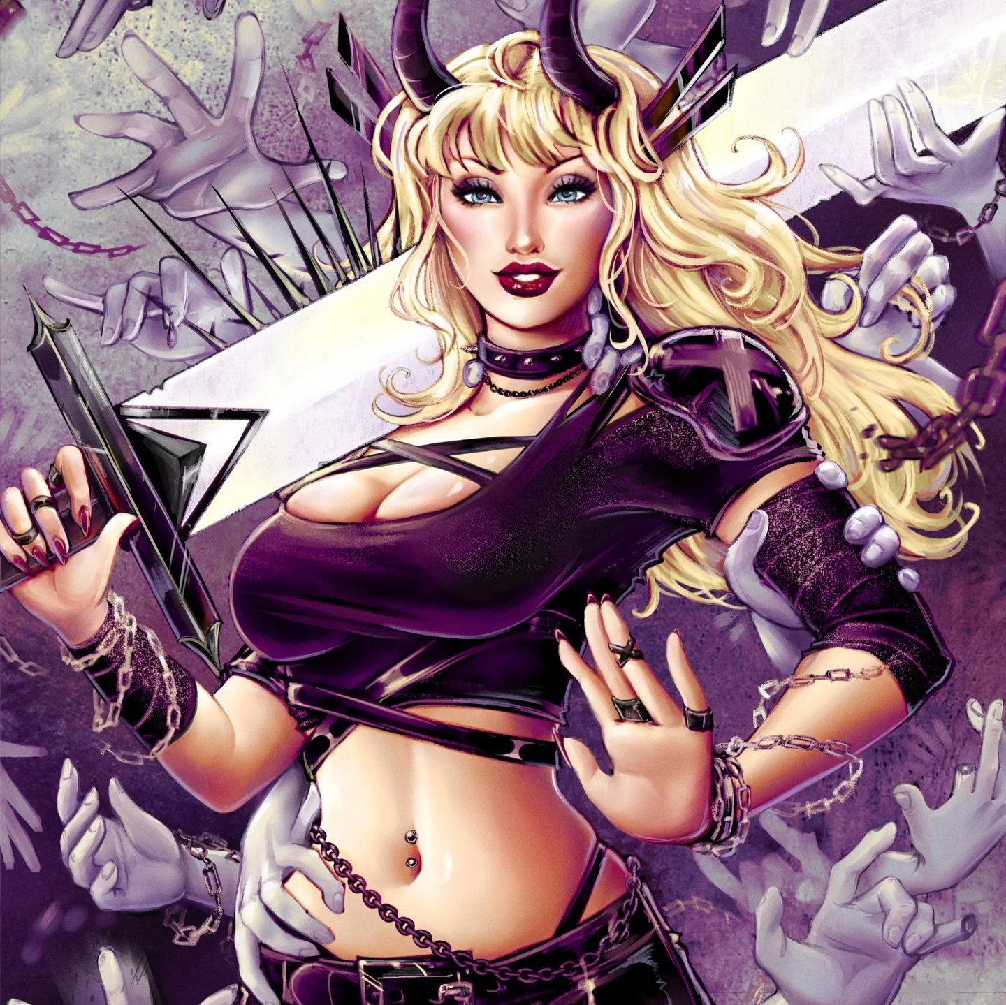 Finally finished this drawing of Magik! Had a lot of fun with all the hands even though they&rsquo;re so difficult💜⭐️
#magik #xmen #digitaldrawing #clipstudiopaint