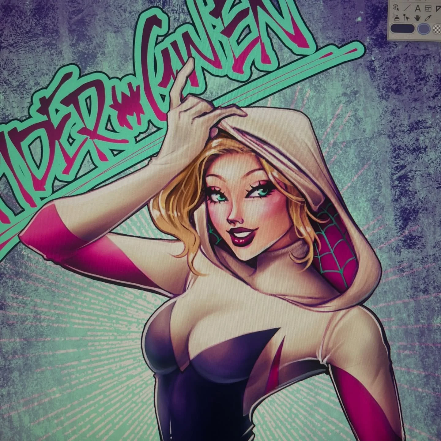 I drew Spider-Gwen!!! 🕷️🩷
.
.
.
#spidergwen #marvel #drawing #clipstudiopaint