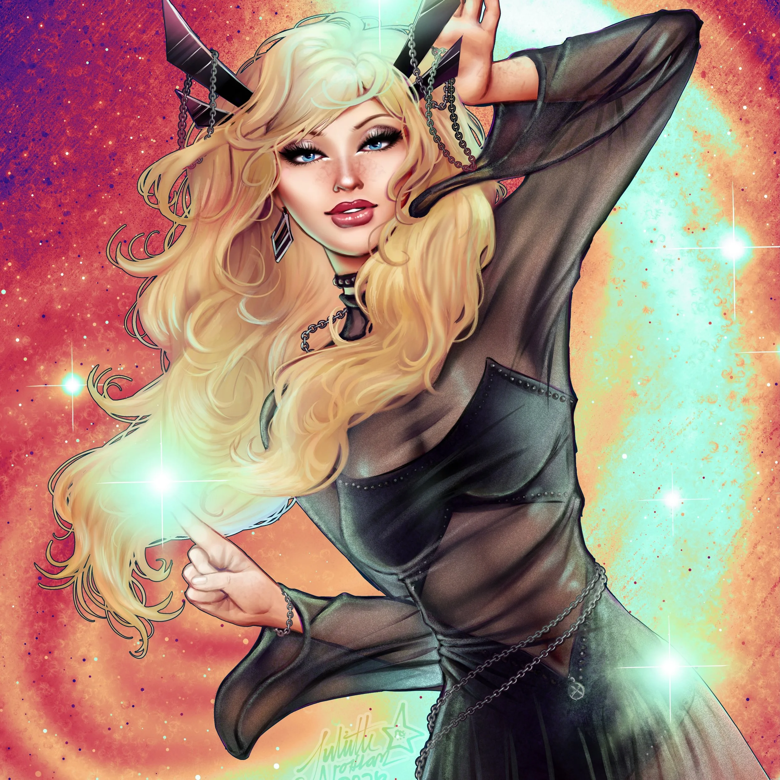 Another drawing of Magik! I&rsquo;ve been locked in! 💫
#magik #xmen #drawing #comicart #fanart