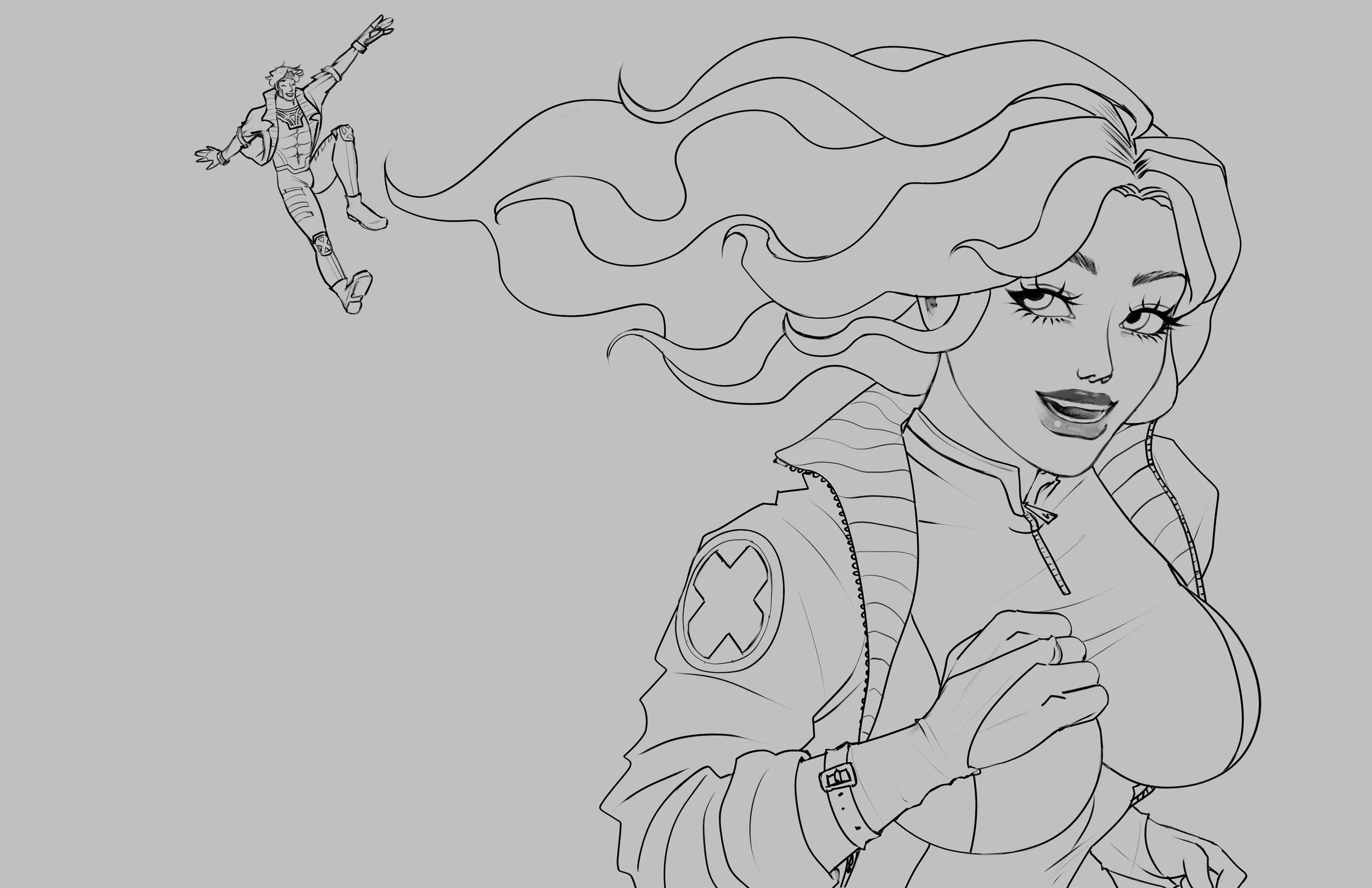 rogue and gambitsketch.jpg