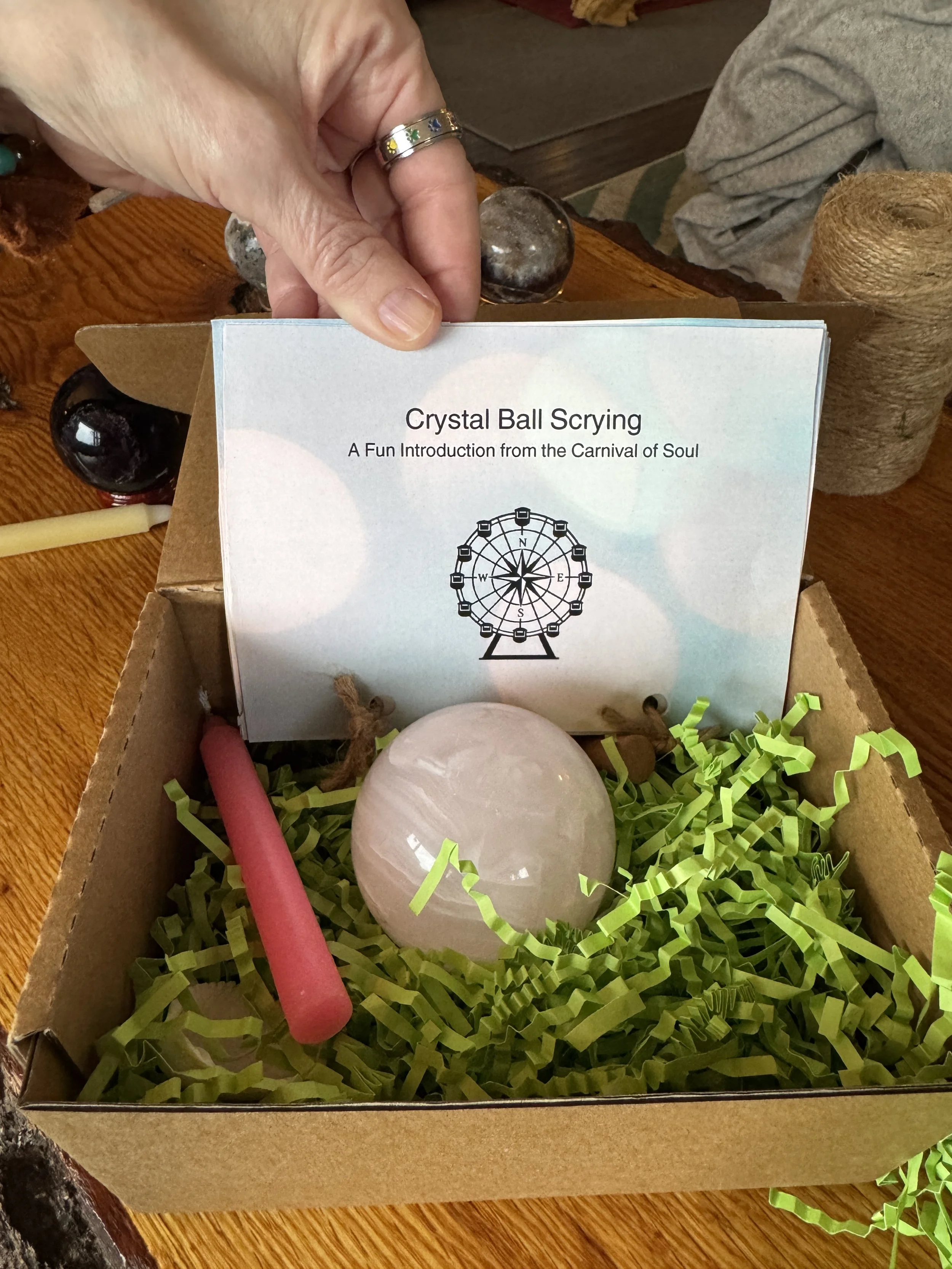 Mini Crystal Ball Scry Kit