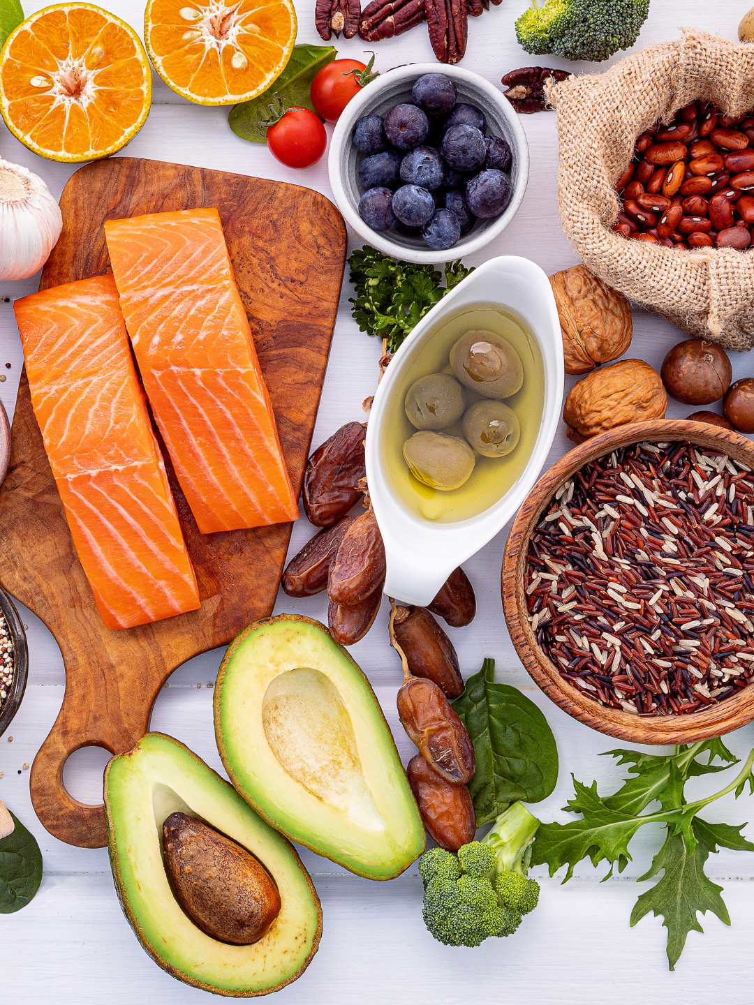 Paleo platter of food