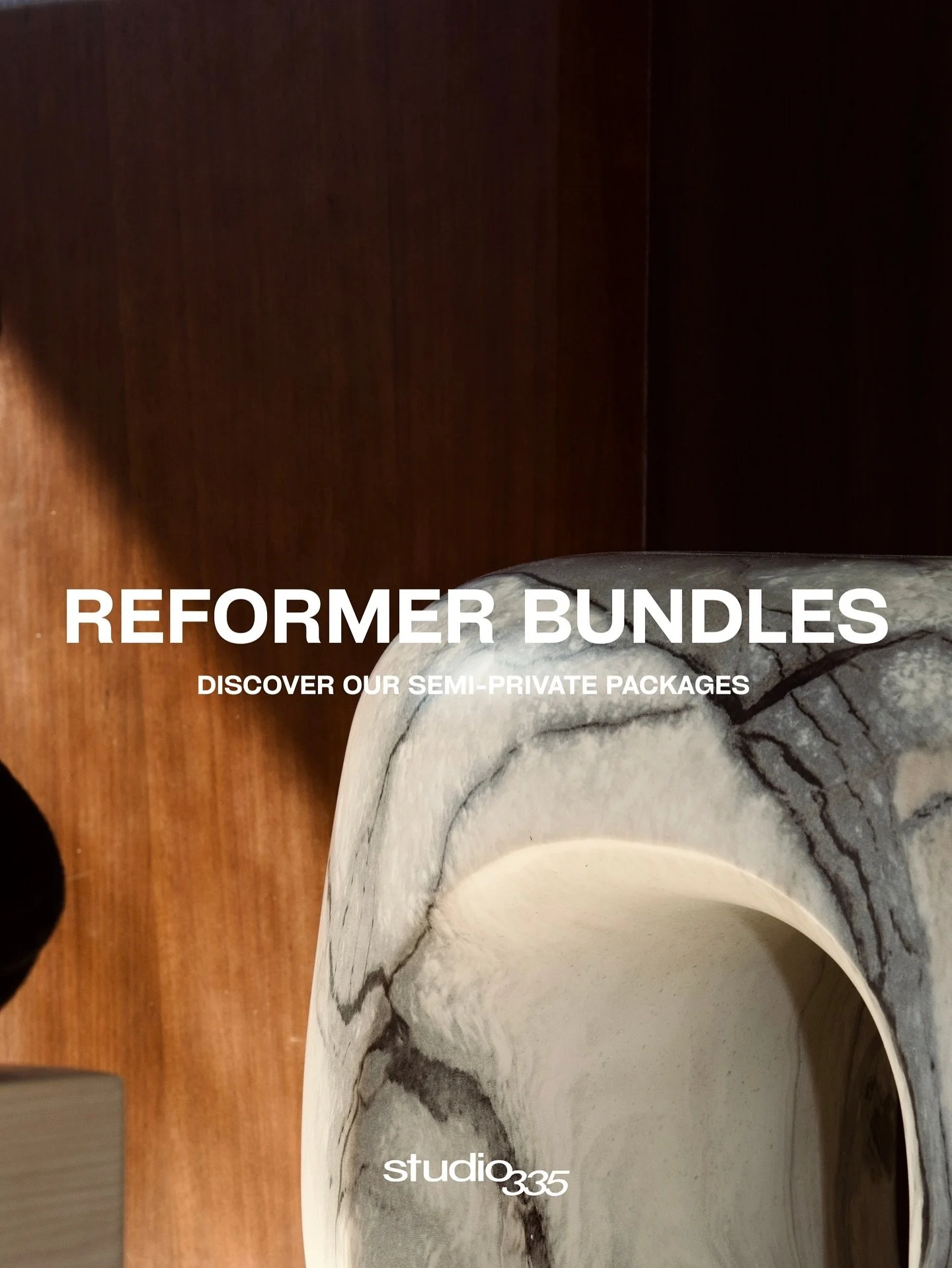 Introducing Reformer Pilates, the Studio 335 way. 

Intentionally small semi-private classes, guided by instructors who correct in real time and challenge in ways large classes can&rsquo;t replicate. 

Now available in our signature three levels: Fou