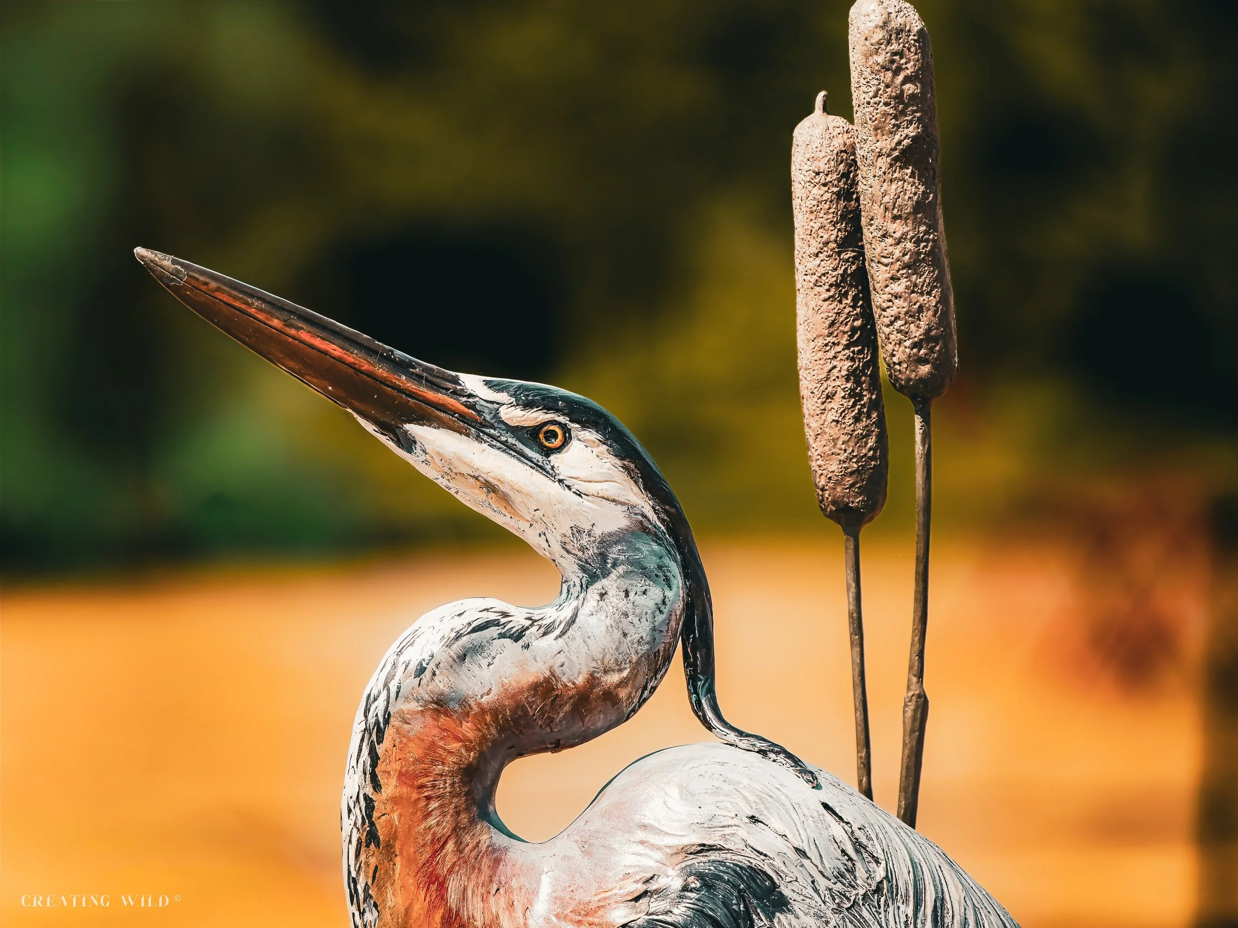 Great Blue  Heron Sculpture