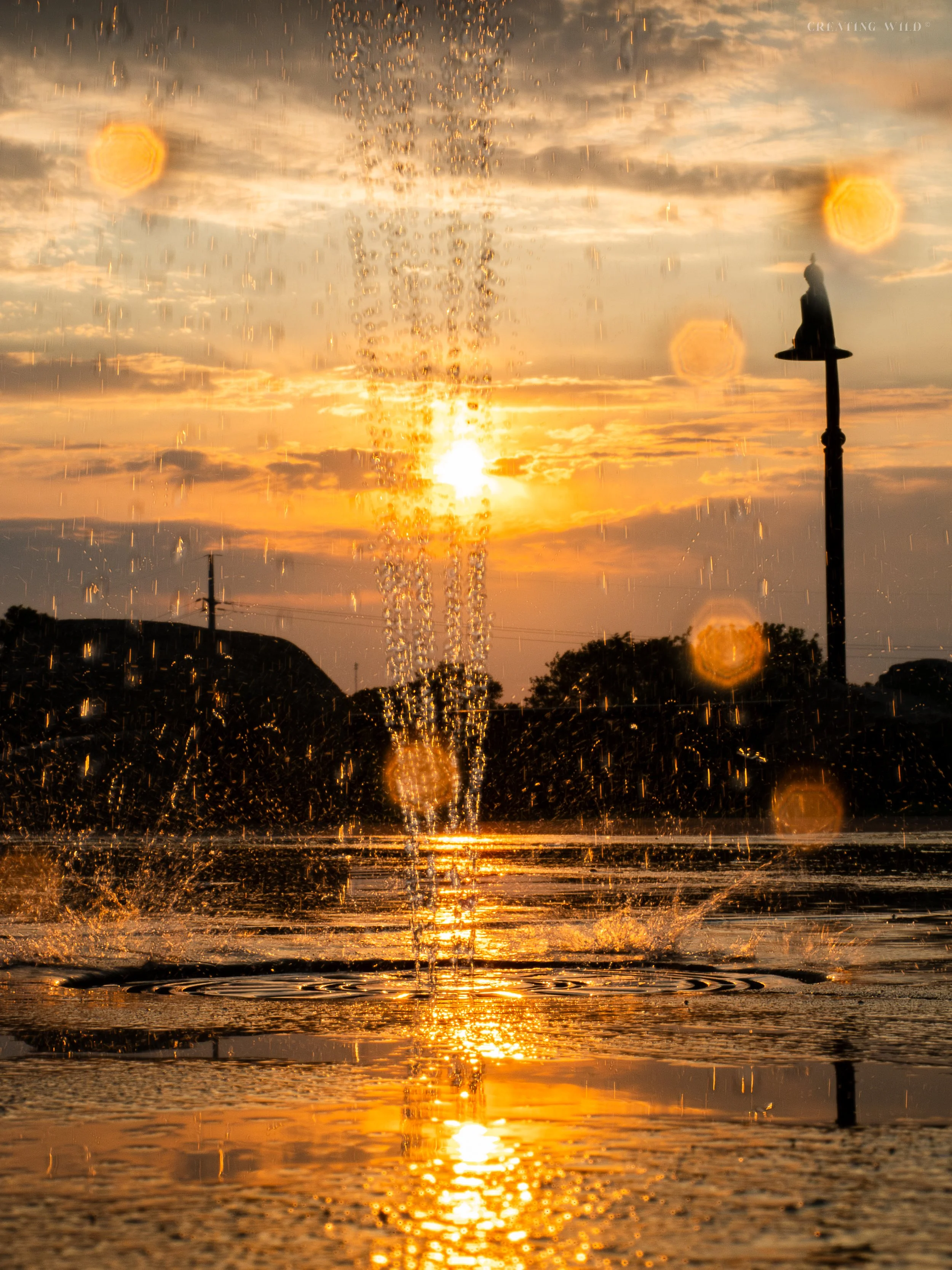 Splash-pad Sunset