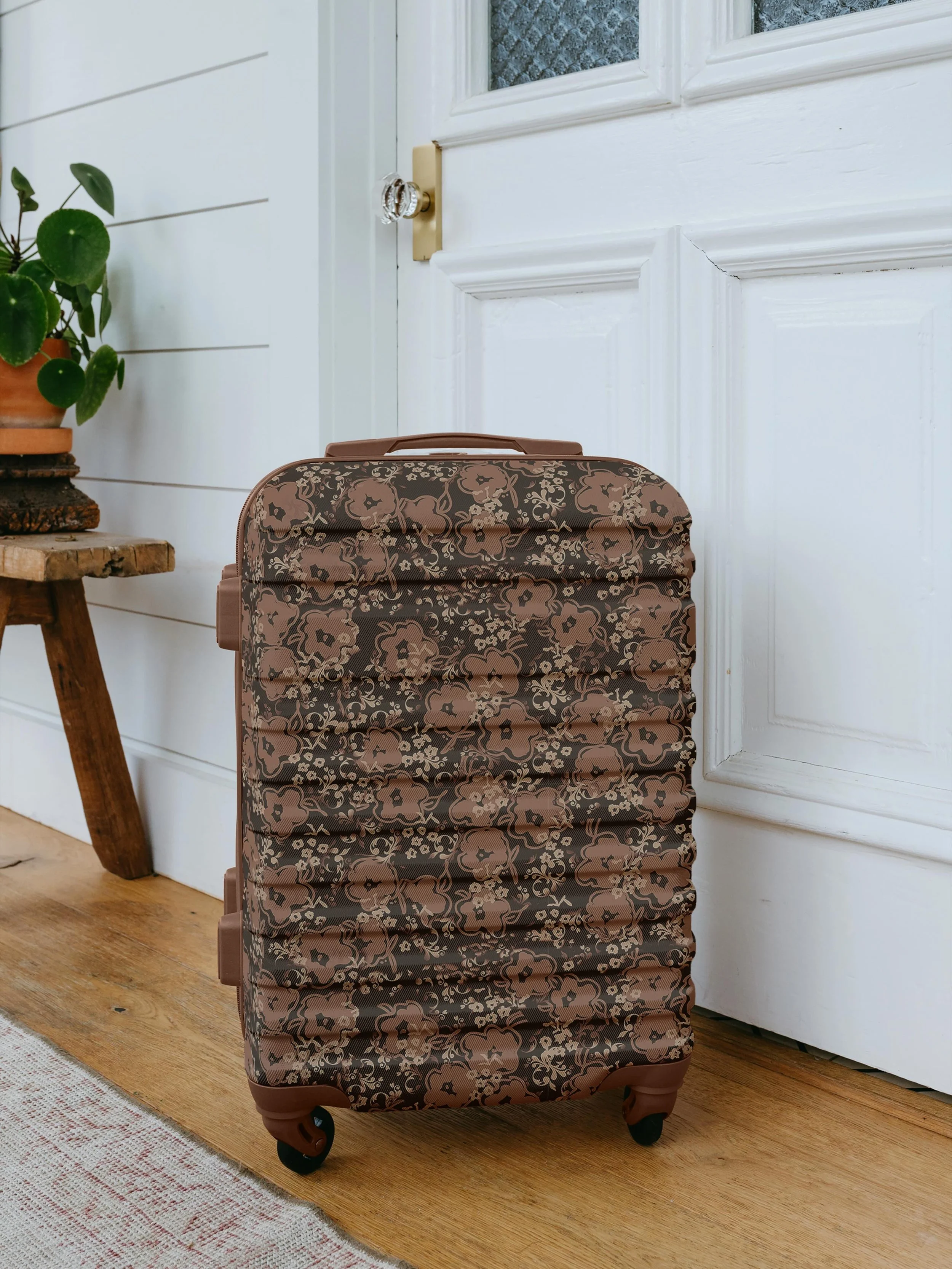 Sometimes I like to imagine where my patterns might travel.

If Aunt Bea were taking a trip to New York City, I think she&rsquo;d carry one of these suitcases&mdash;filled with calico dresses, handwritten recipes, and a little mountain wisdom.

Featu