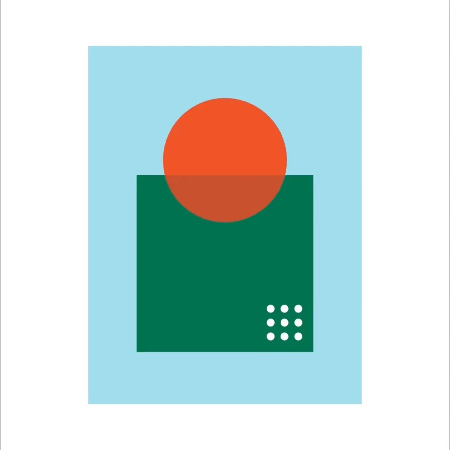 Does this piece make you feel calm and joyful? ✨ 

I created it using simple shapes, thoughtful balance, and bold color to evoke a sense of calm, joy, and quiet energy. Sometimes the simplest forms can say the most.  

Art print available - link in b
