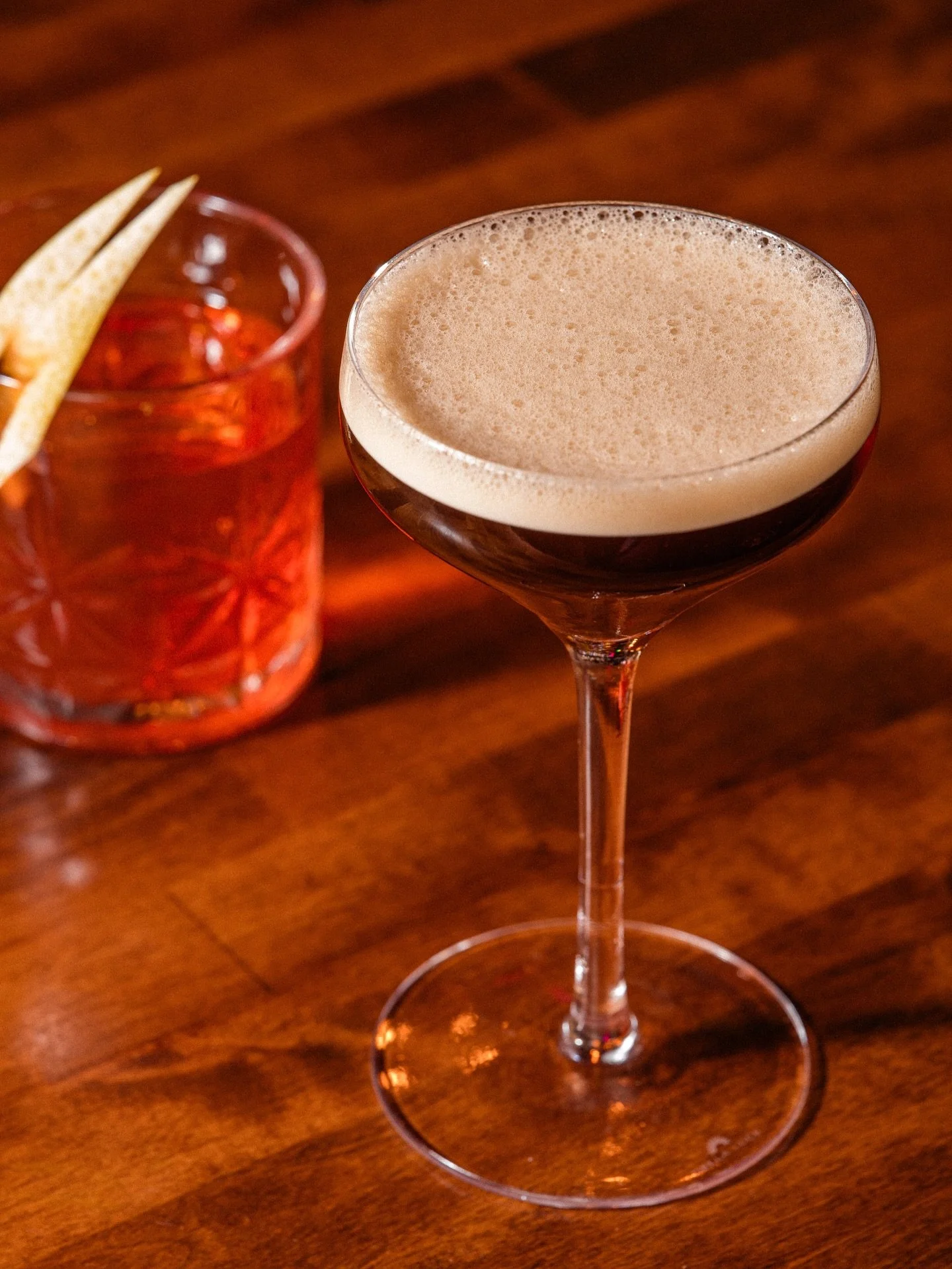 Sip into something classic or extraordinary at @mahaniyom_boston Which side are you on tonight? 😉🍸

☕ Espresso Martini &ndash; Nikka Vodka | Planterey Cut &amp; Dry | Espresso | Coconut

🍹 Mahaniyom Sazerac &ndash; Thai Tea Infused Rittenhouse Rye