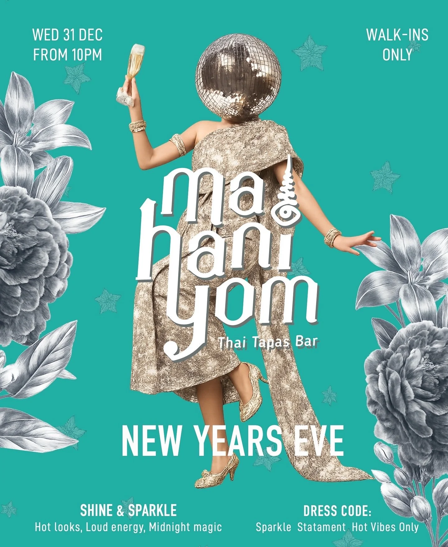 Come celebrate NYE at Mahaniyom 🍸🎉 Be shiny, don&rsquo;t be shy. Hot looks. Loud energy. Midnight magic 🪩

🗓 Dec 31 | From 10PM 💃 Dress Code: Sparkle &bull; Statement &bull; Hot Vibes Only ✳️ Walk-ins only!

#MahaniyomBoston&nbsp;#BostonEats&nbs