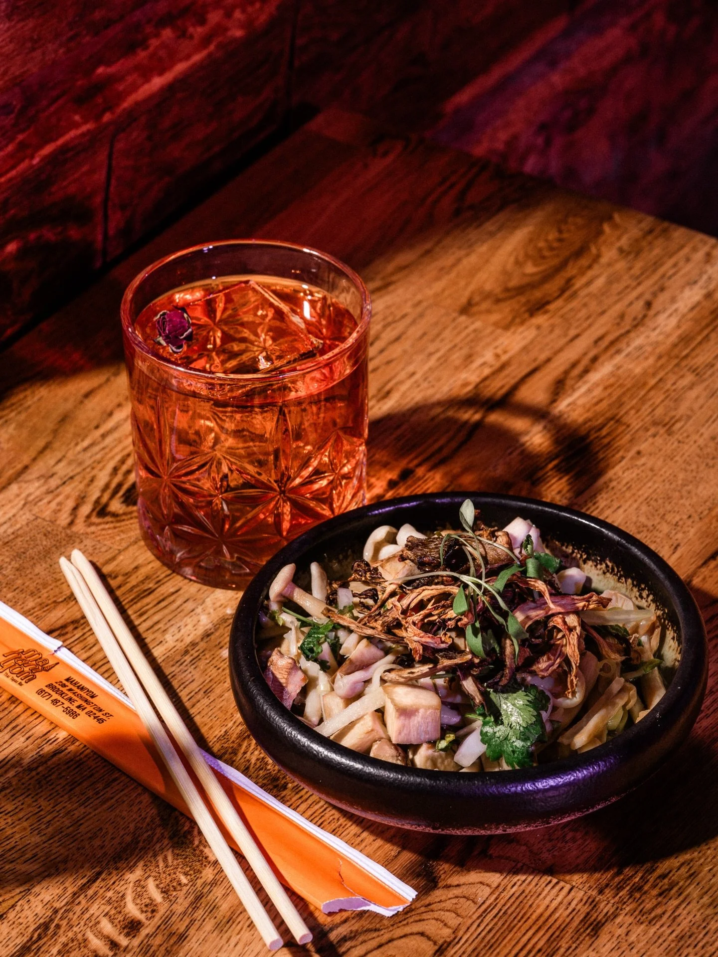 Looking for gluten-free and vegan options? We&rsquo;ve got you covered 🌿

PLAA HED | a vibrant mushroom and herb salad with traditional Thai dressing

MAHANIYOM SAZERAC | Thai Tea-infused Rye / Bitters / Absinthe

Book your reservation via the link 