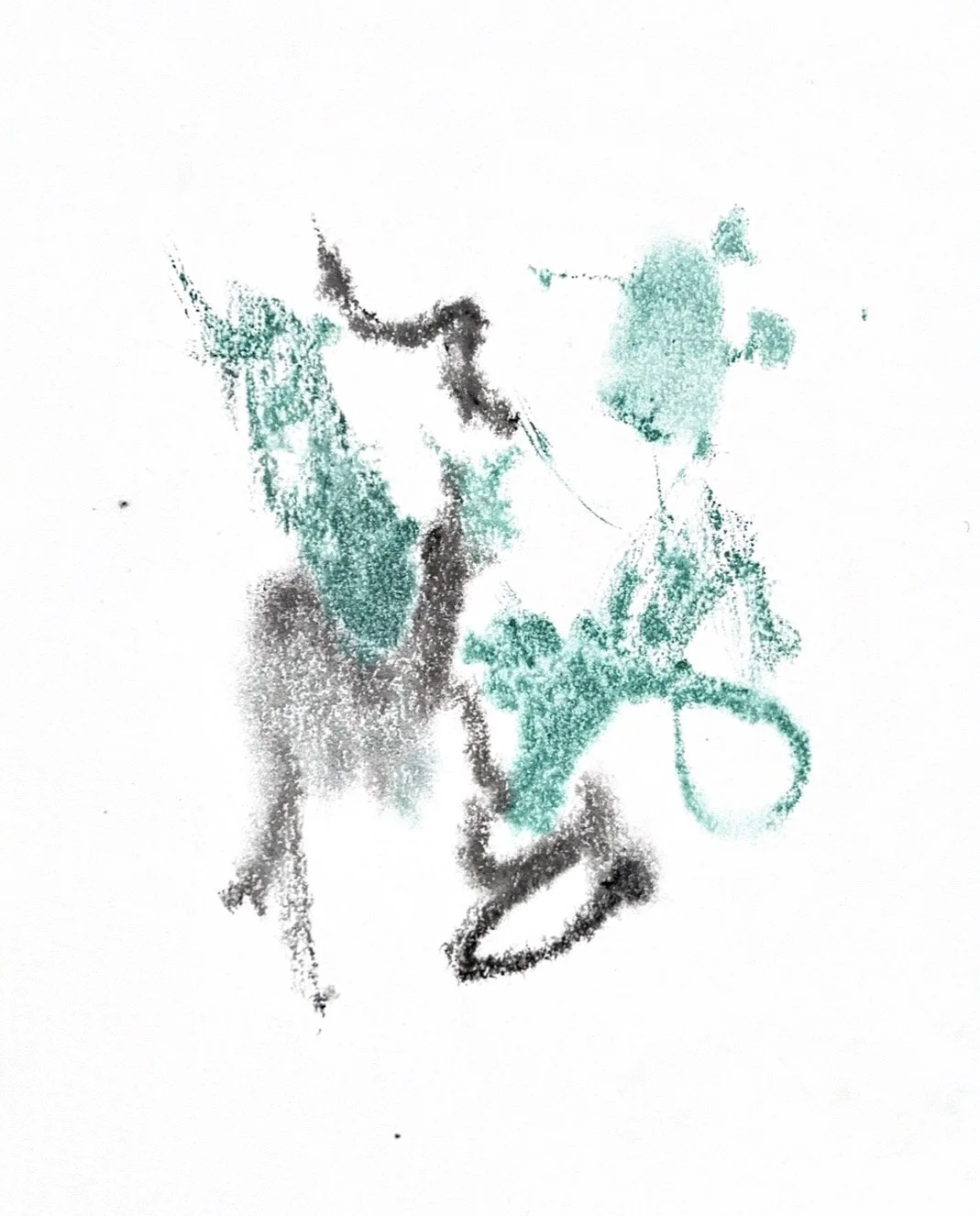 Autumn Wittebort, Untitled 3, watercolor monoprint, 2025