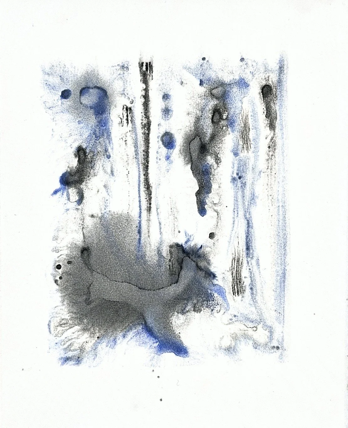 Autumn Wittebort, Untitled 6, watercolor monoprint, 2025