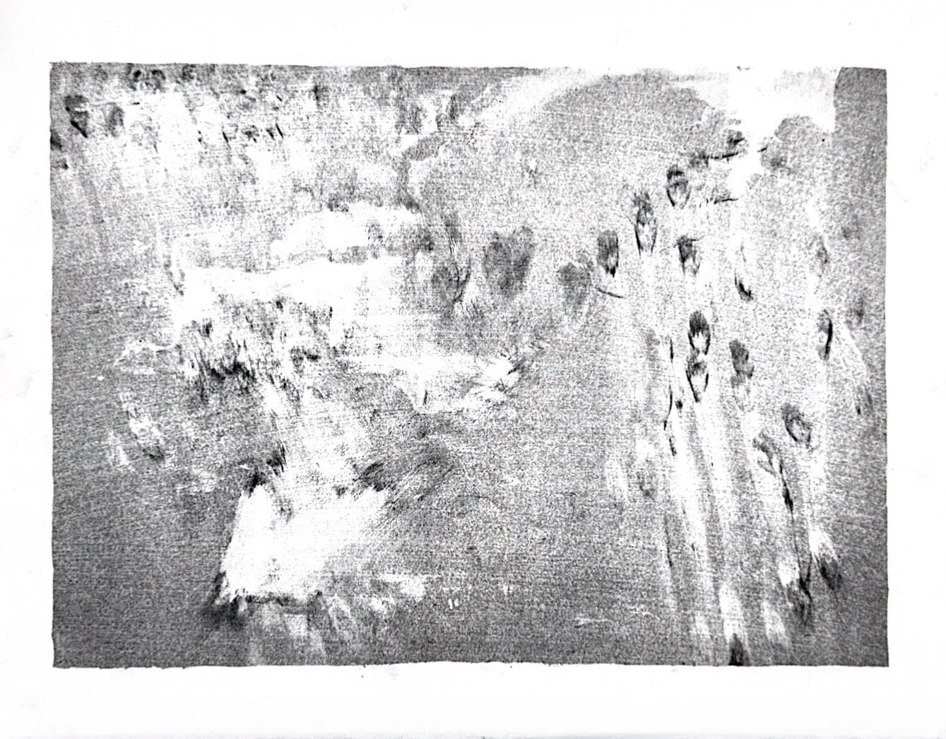 Autumn Wittebort, Uncovering a Landscape 1, lithography, 2025