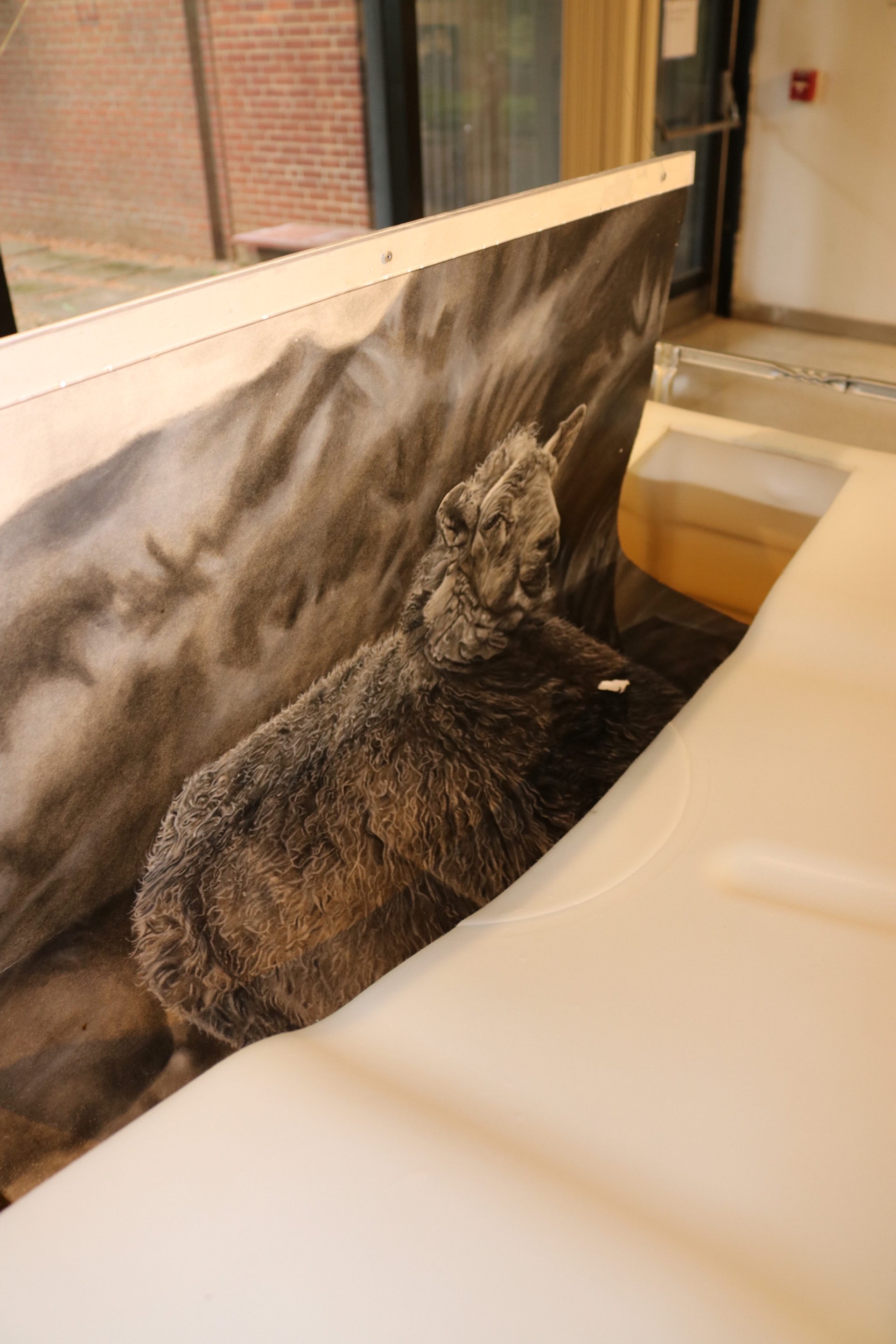 Autumn Wittebort, Sheep Dipping, mixed media, 2023