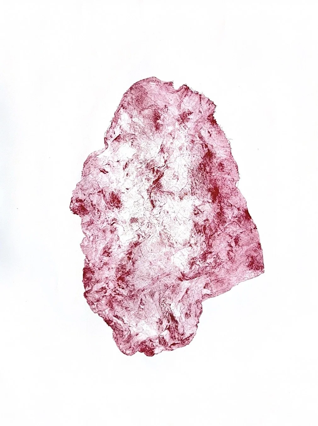 Autumn Wittebort, Cheese Touch 3, collagraph, 2025