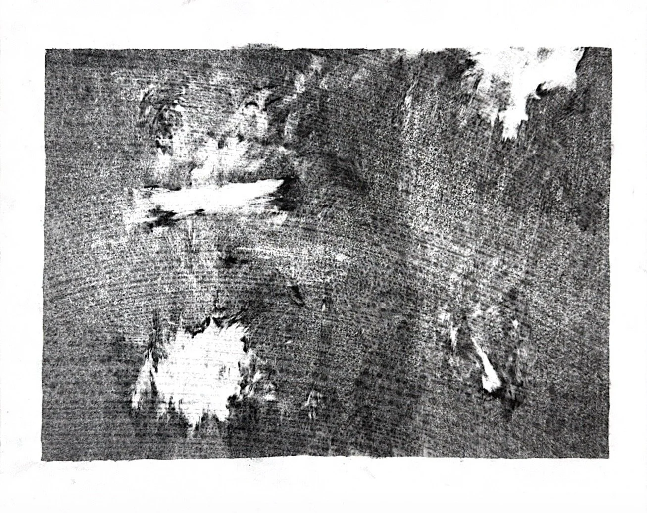 Autumn Wittebort, Uncovering a Landscape 3, lithography, 2025