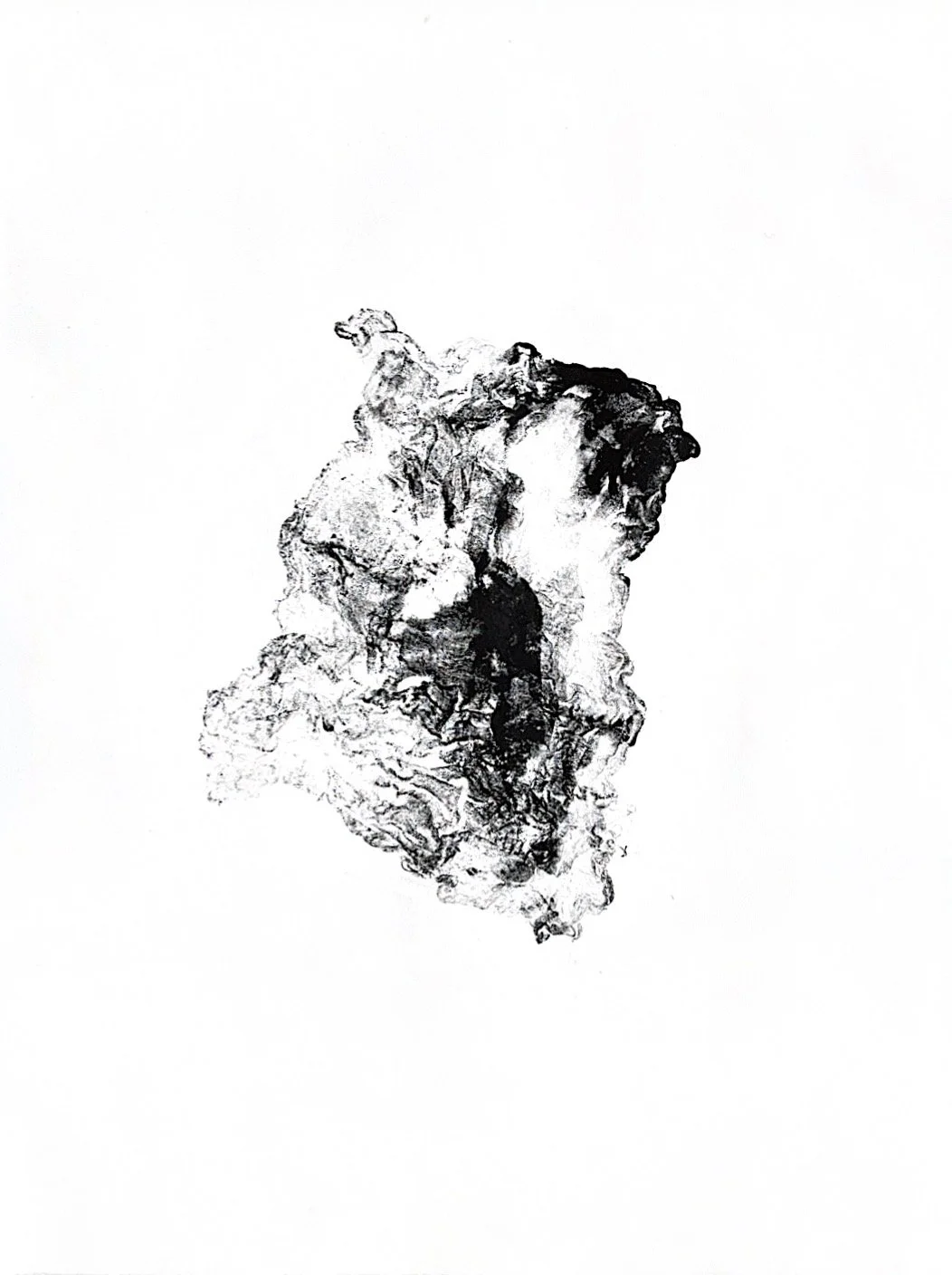 Autumn Wittebort, Cheese Touch 6, collagraph, 2025