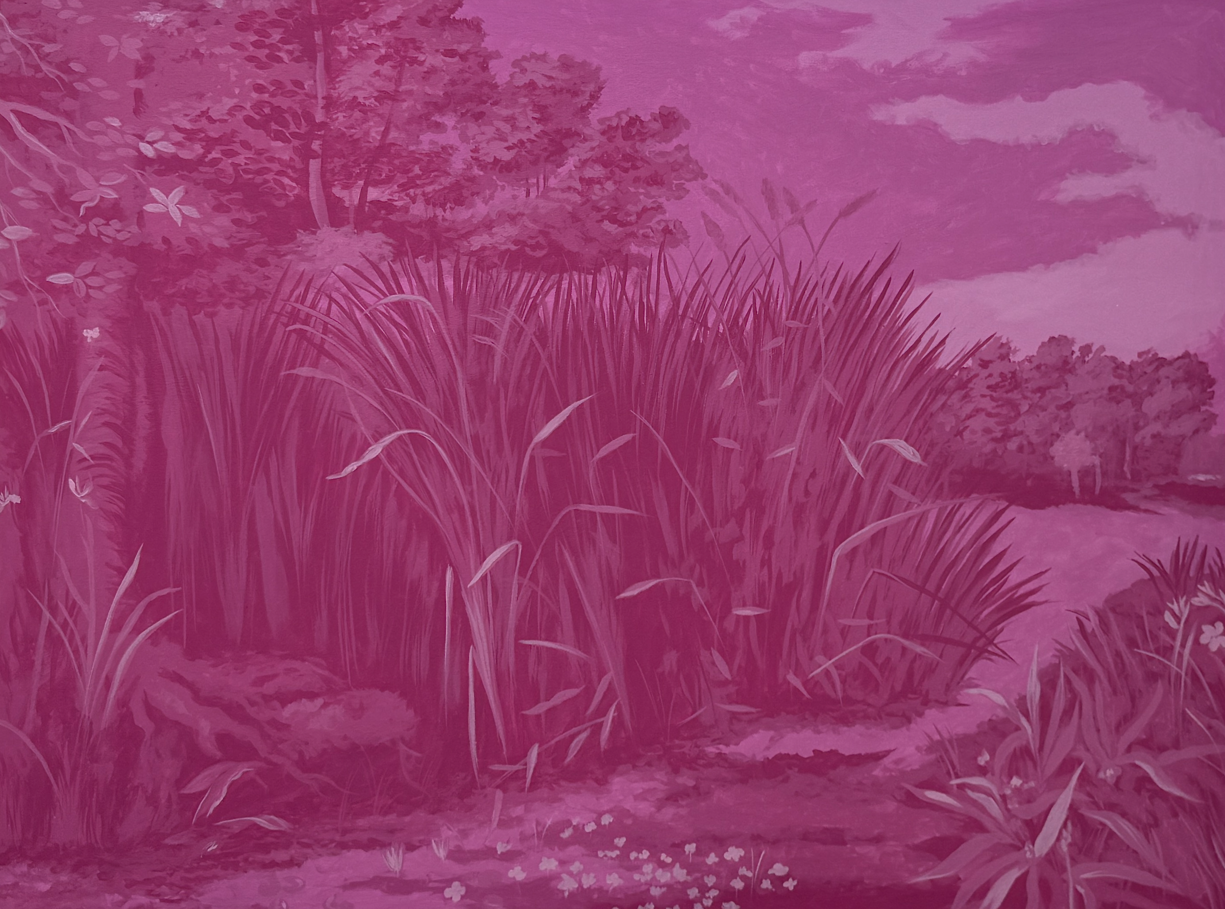 Autumn Wittebort, The Autonomy of Syrinx, acrylic on canvas, 2025