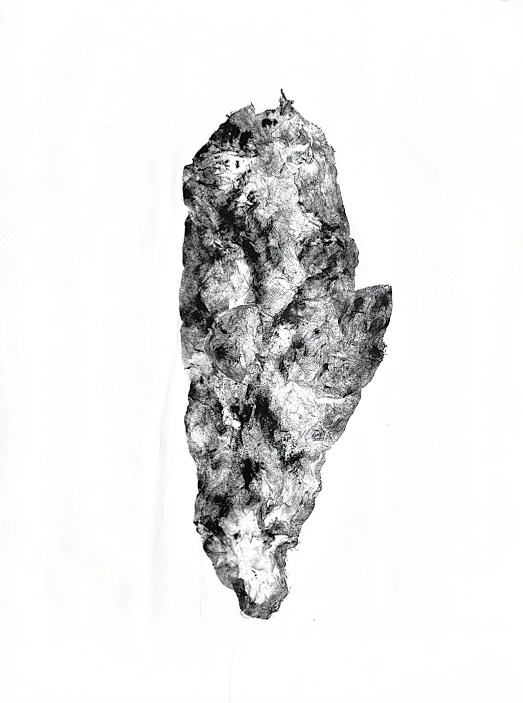 Autumn Wittebort, Cheese Touch 1, collagraph, 2025