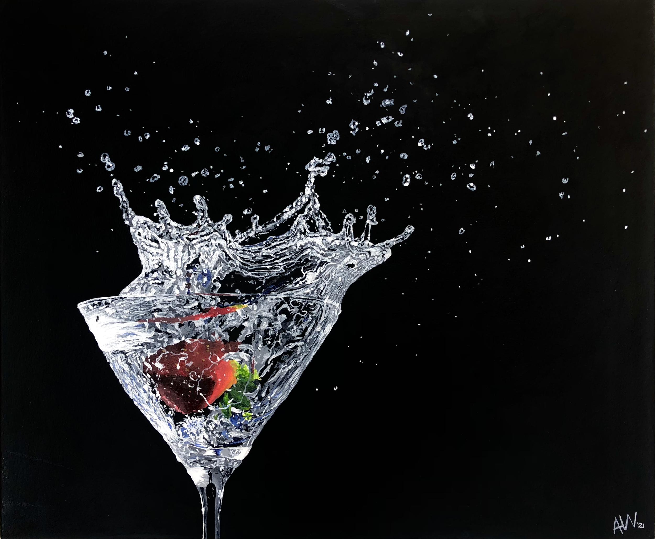 Autumn Wittebort, Tainted Pleasures, acrylic on canvas, 2021