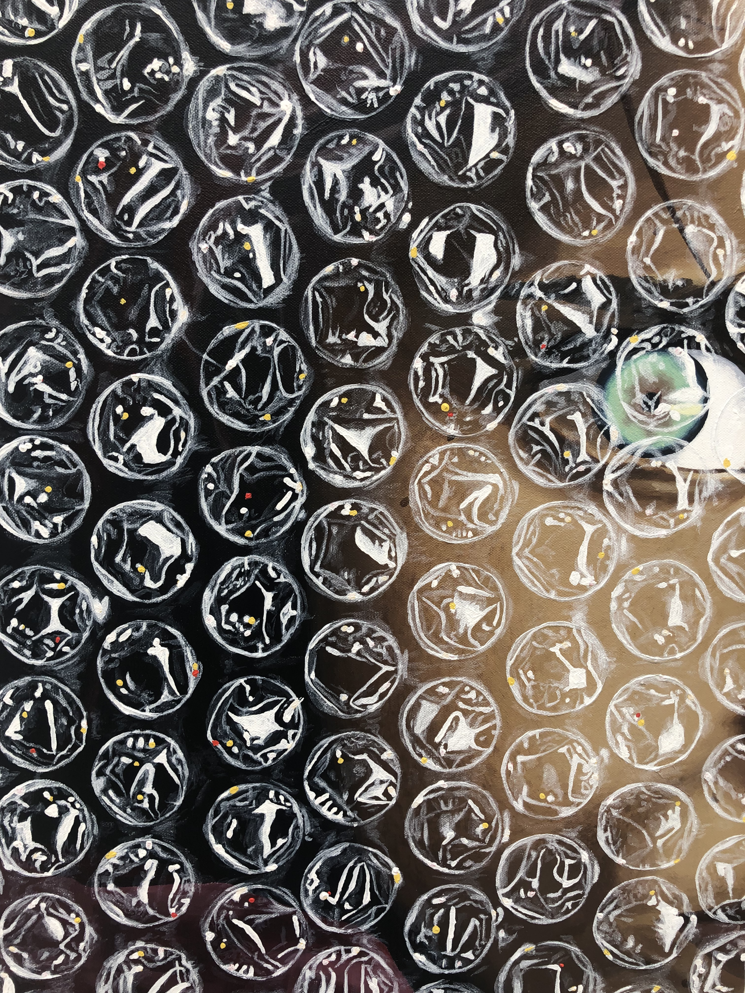 Autumn Wittebort, Her Name is Sharbat Gula, acrylic on canvas, 2023