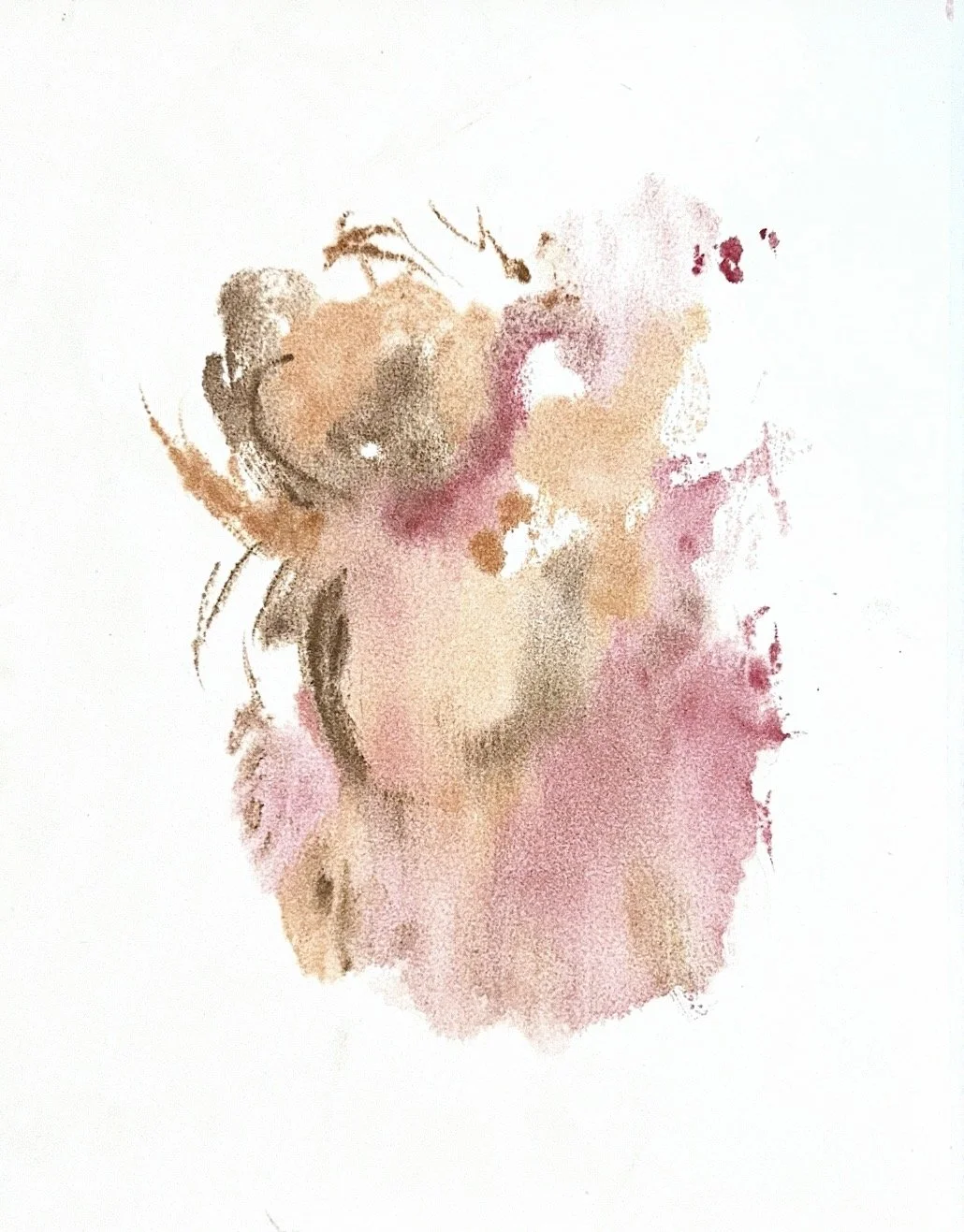 Autumn Wittebort, Untitled 2, watercolor monoprint, 2025