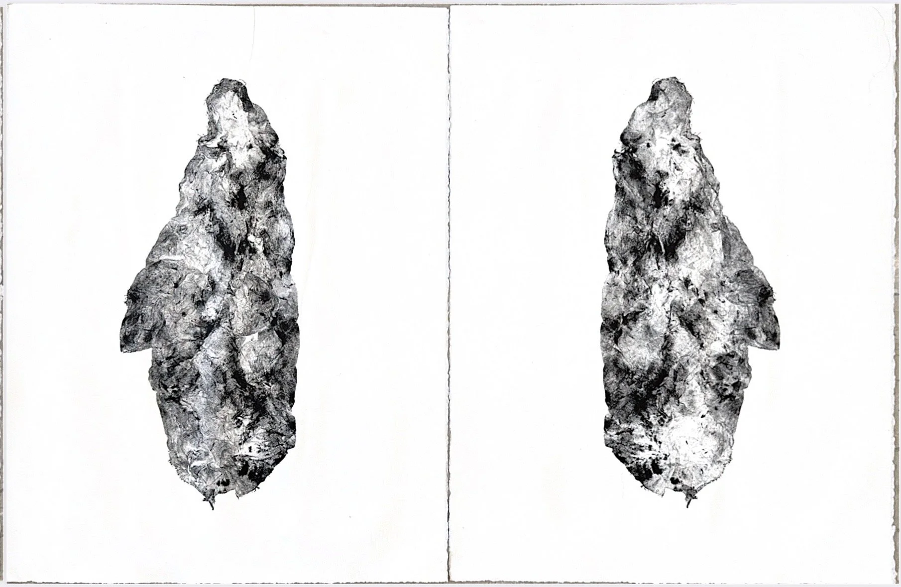 Autumn Wittebort, Cheese Touch 1 & 2, collagraph, 2025