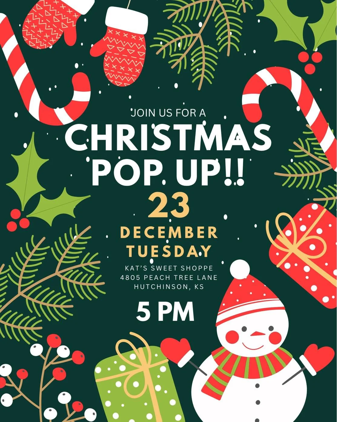 Christmas Pop-Up Sale at Kat’s Sweet Shoppe