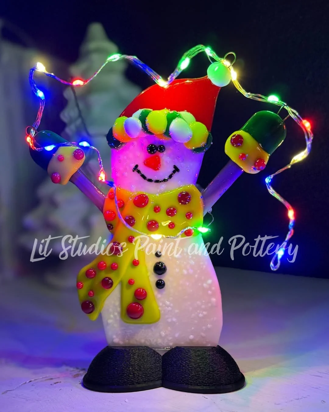 Christmas Light Chaos Fused Glass Class