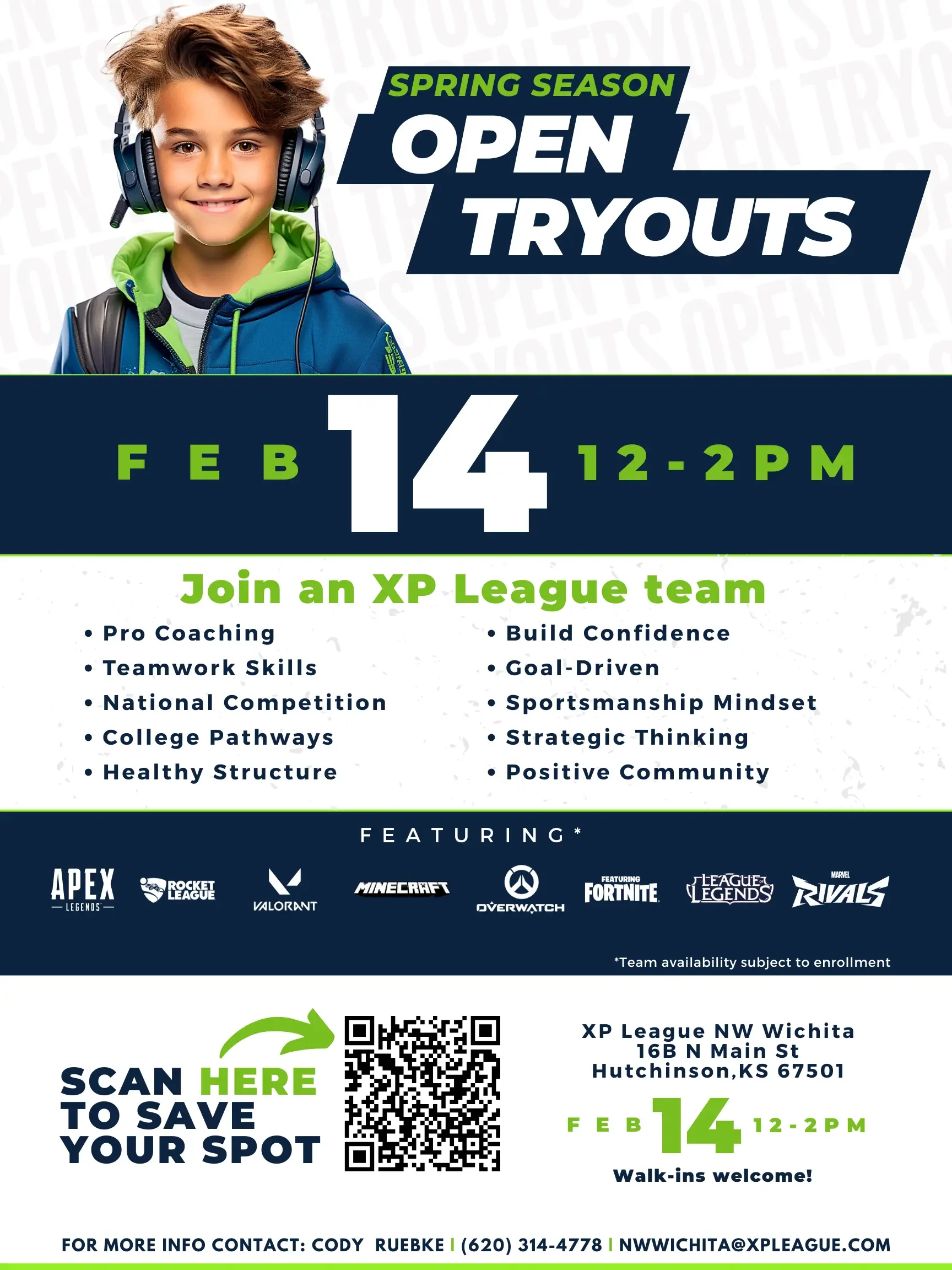 XP League Spring Season Open Tryouts