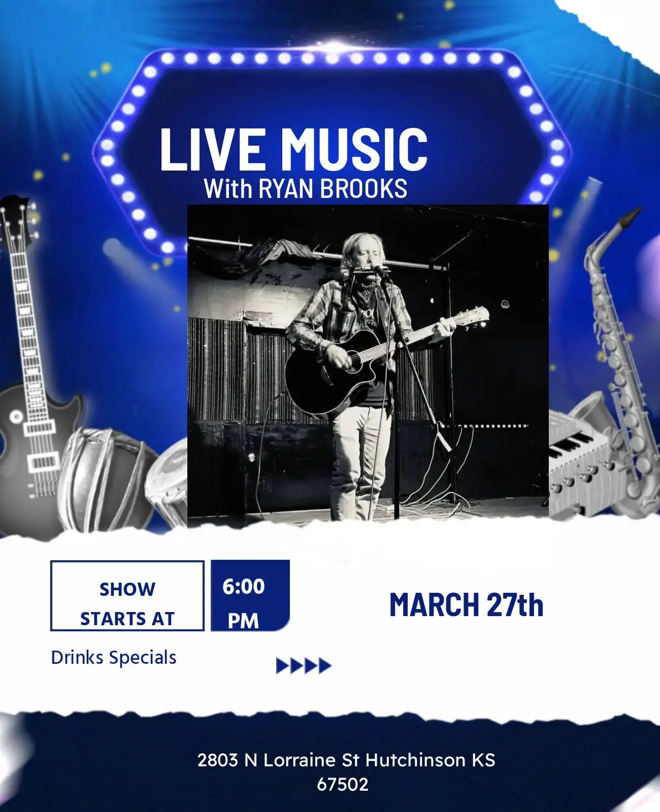 Live Music with Ryan Brooks at Cancun Mexican Grill