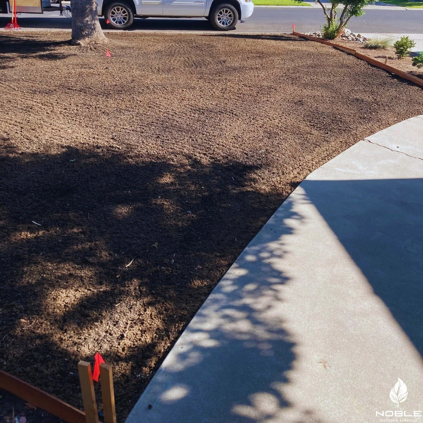 residential lawn soil grading