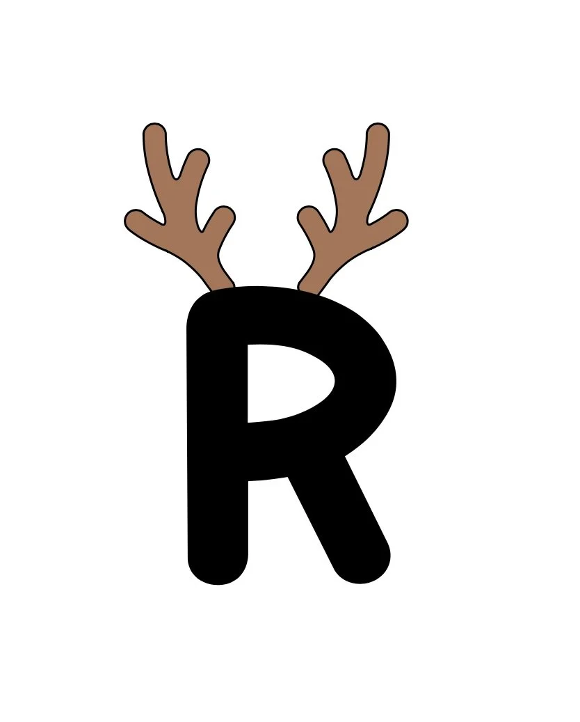 Initial with antlers