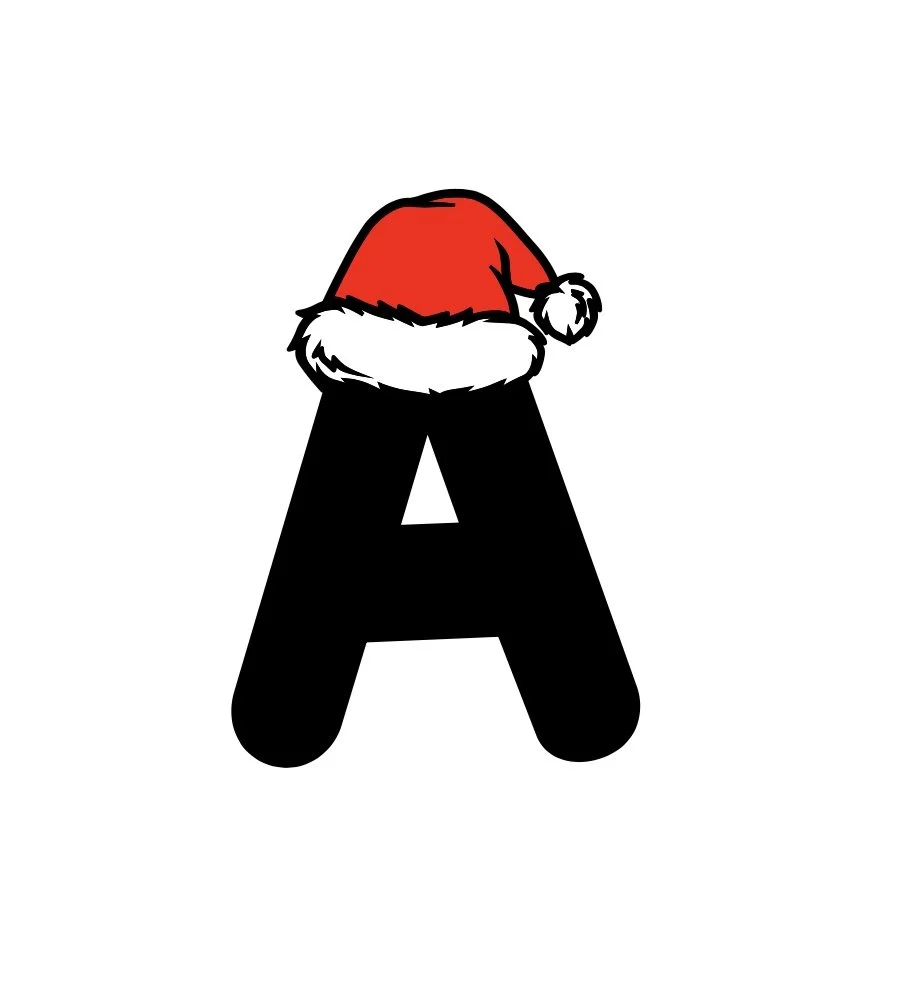 Initial with Santa swag
