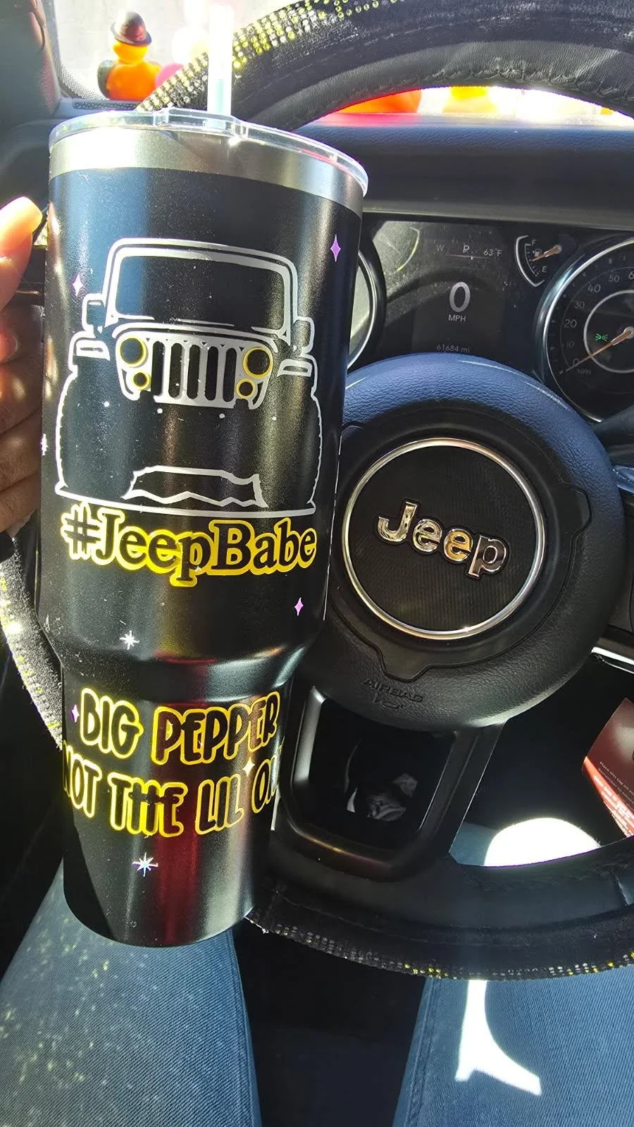 Design your own STAINLESS STEEL TUMBLER WITH HANDLE