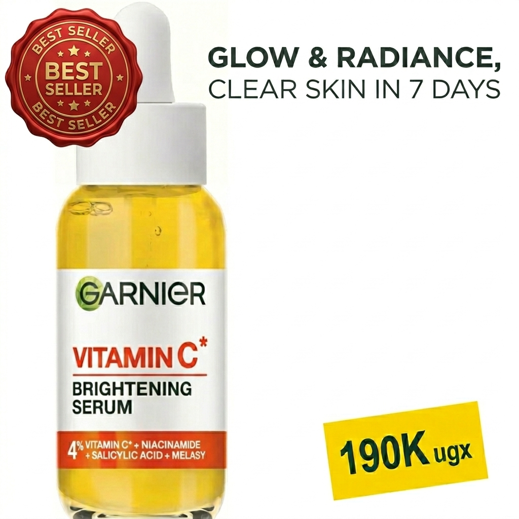 GARNIER VITAMIN C BRIGHTENING SERUM 4% | DARK SPOT REMOVER + NIACINAMIDE + SALICYLIC ACID | CLEAR GLOWING SKIN IN DAYS