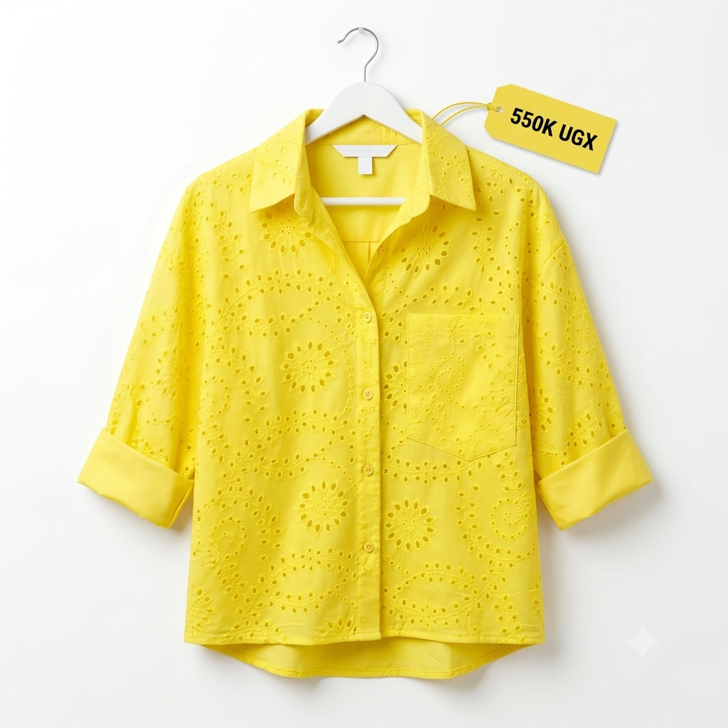 Sunshine Eyelet Shirt - Brighten Every Day in Effortless Style