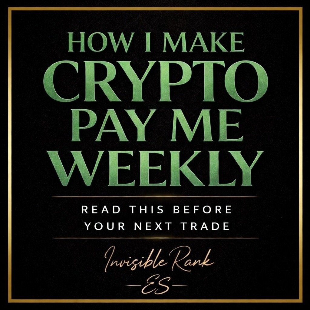 HOW I MAKE CRYPTO PAY ME WEEKLY: The Quiet System That Earns While Everyone Else Gambles
