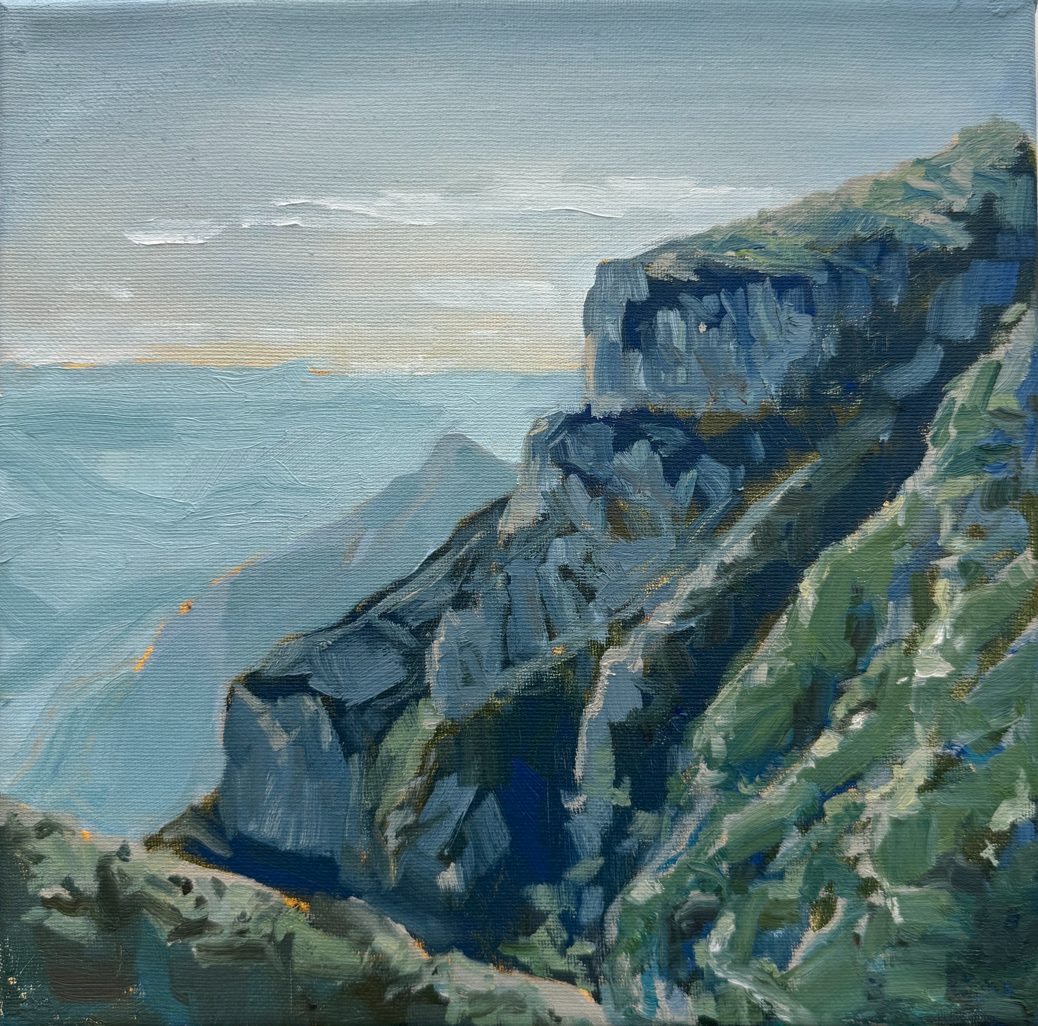 View from Montserrat, Oil on Canvas, 2025 10x10