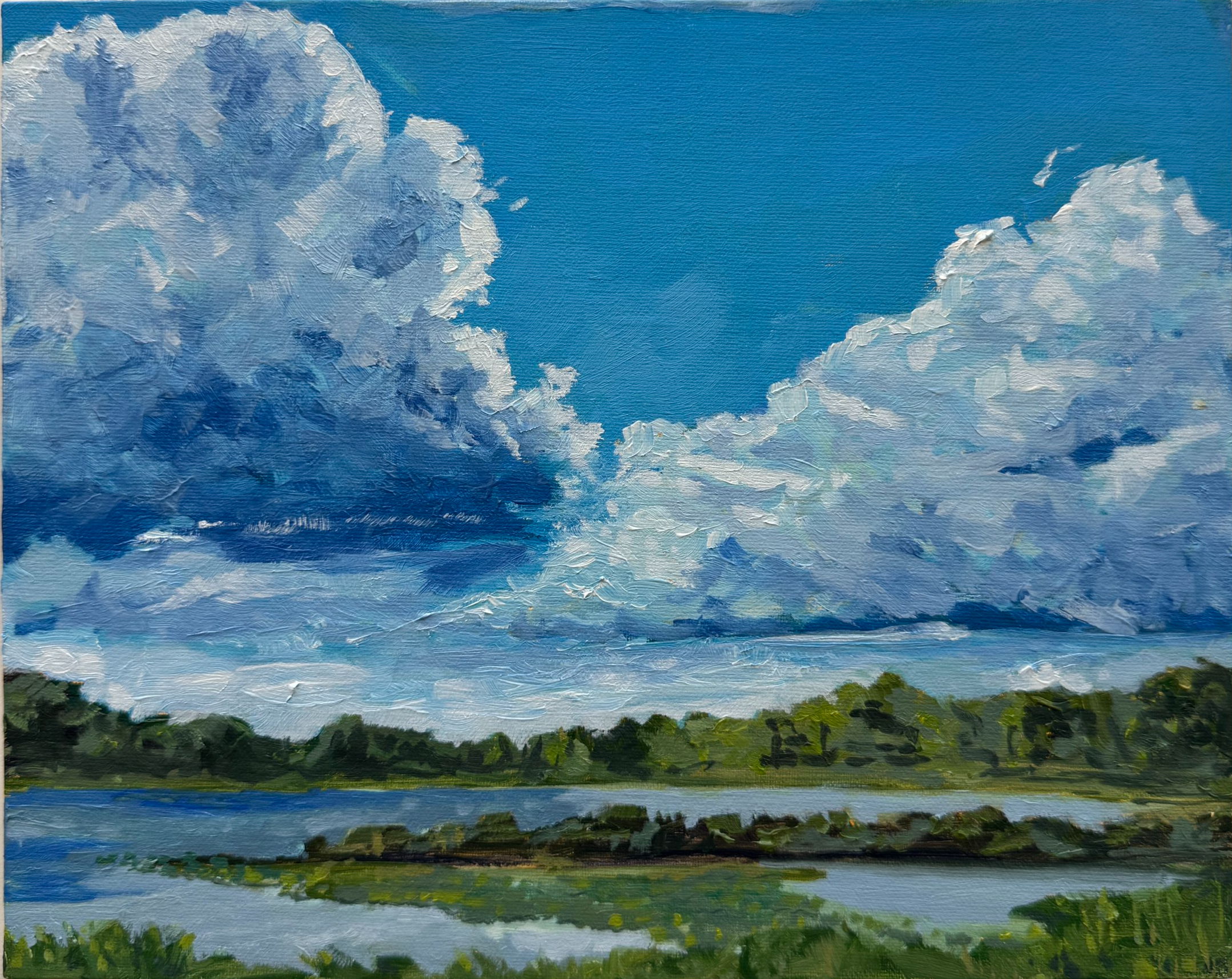 Lady of the Lake, Oil on Linen Panel, 2025 8x6 (not for sale)