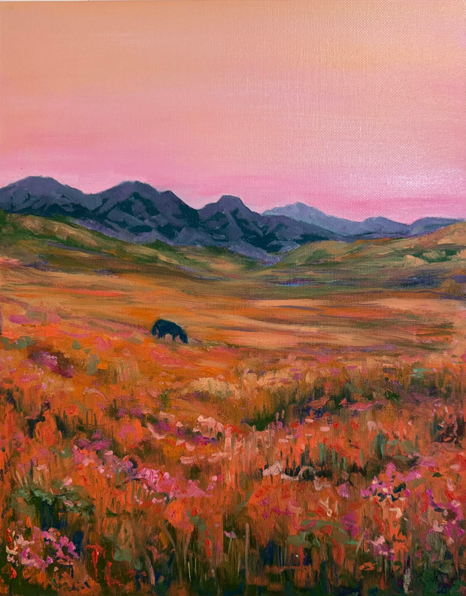 Pink Graze, 2026
Oil on Canvas Panel, 11x14
$616