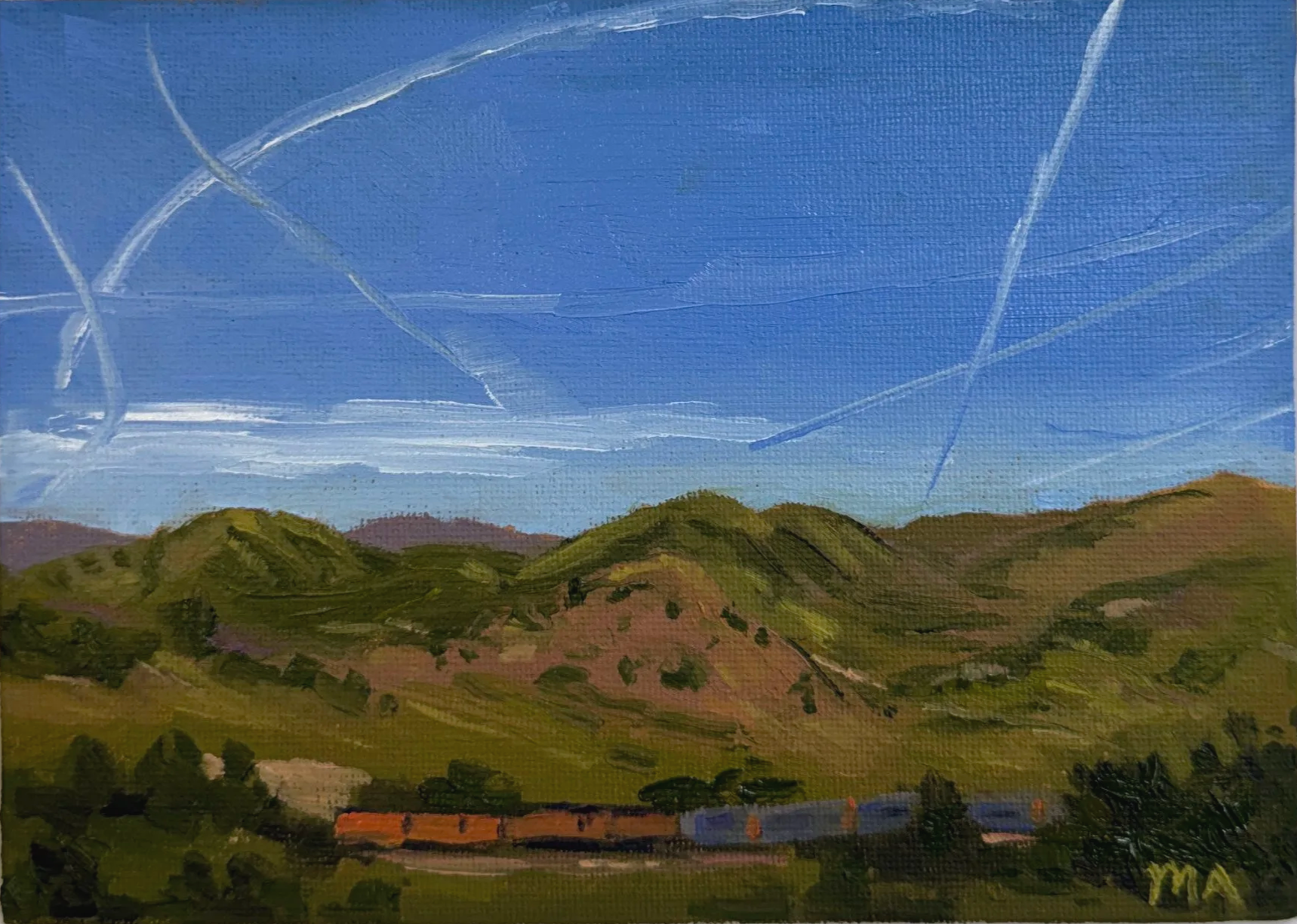 Tehachapi Loop, 2026
Oil on Canvas Panel, 5x7
$105